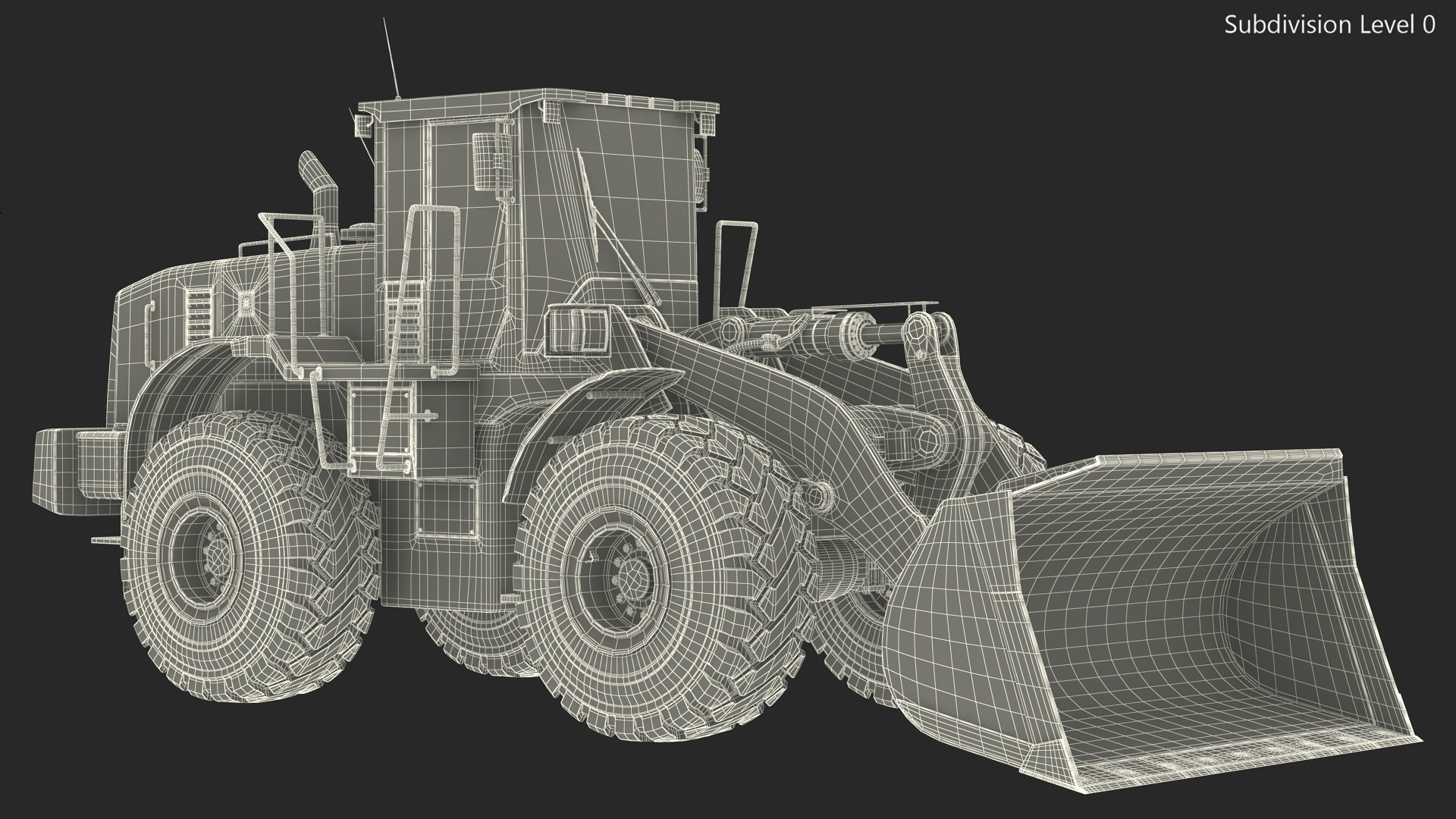 Front End Wheel Loader Rigged 3D model