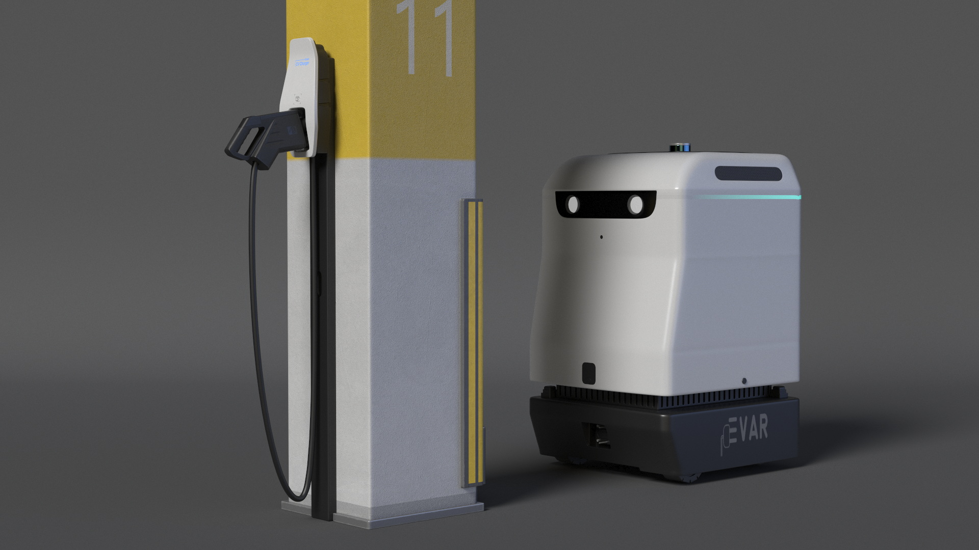 3D model EVAR Parky Charging Robot