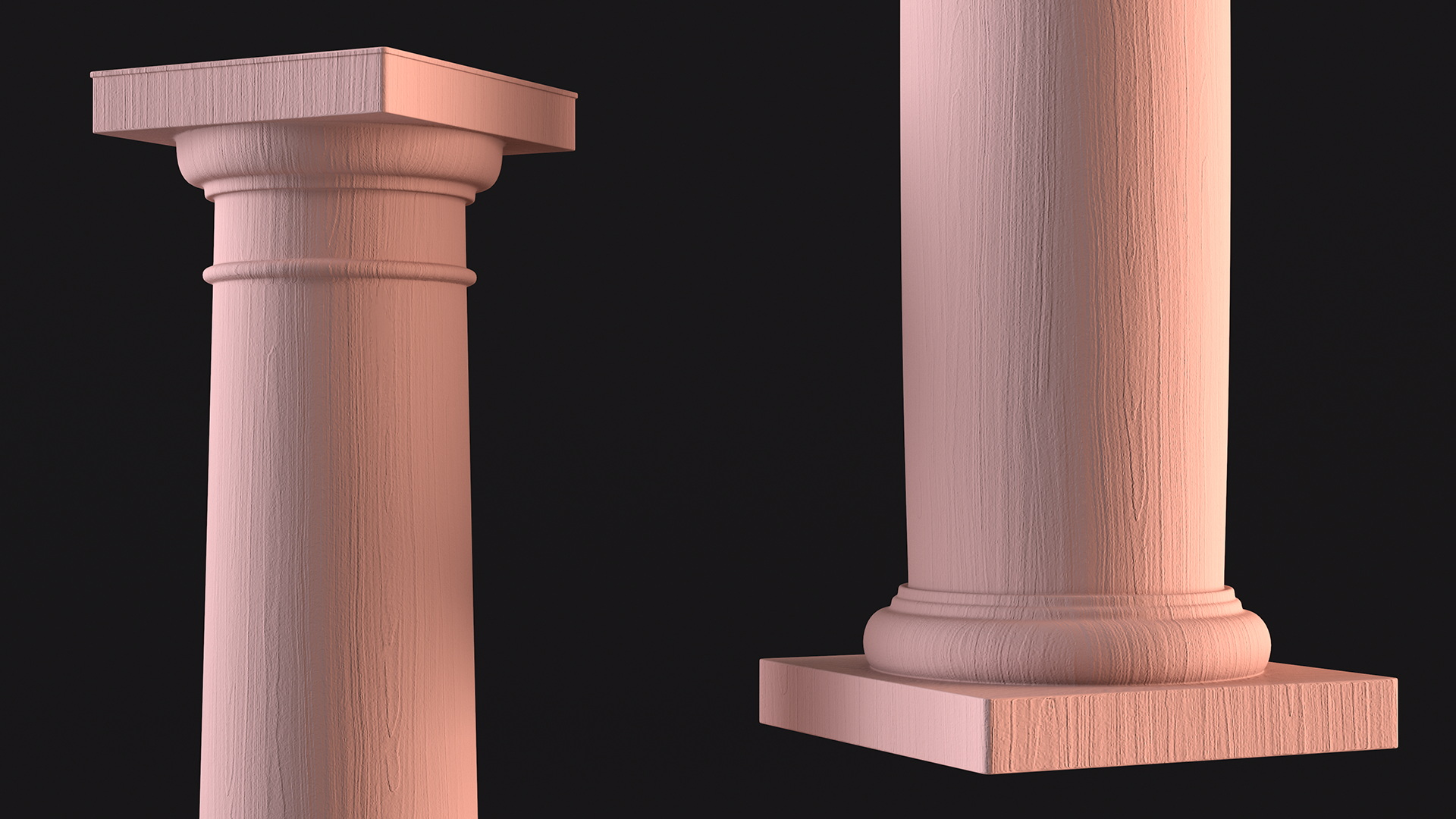 3D Smooth Sandstone Column model