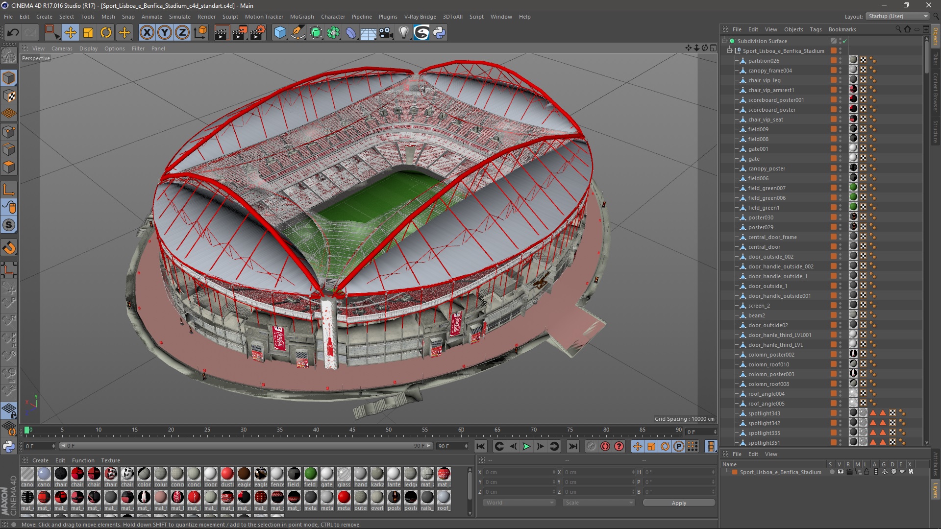 3D model Sport Lisboa e Benfica Stadium