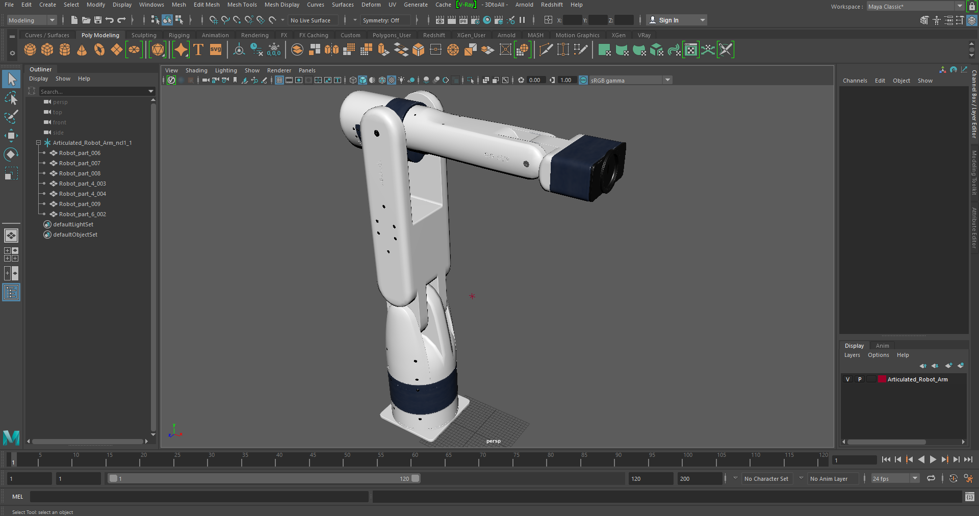 Automata EVA Articulated Robot Arm 3D model