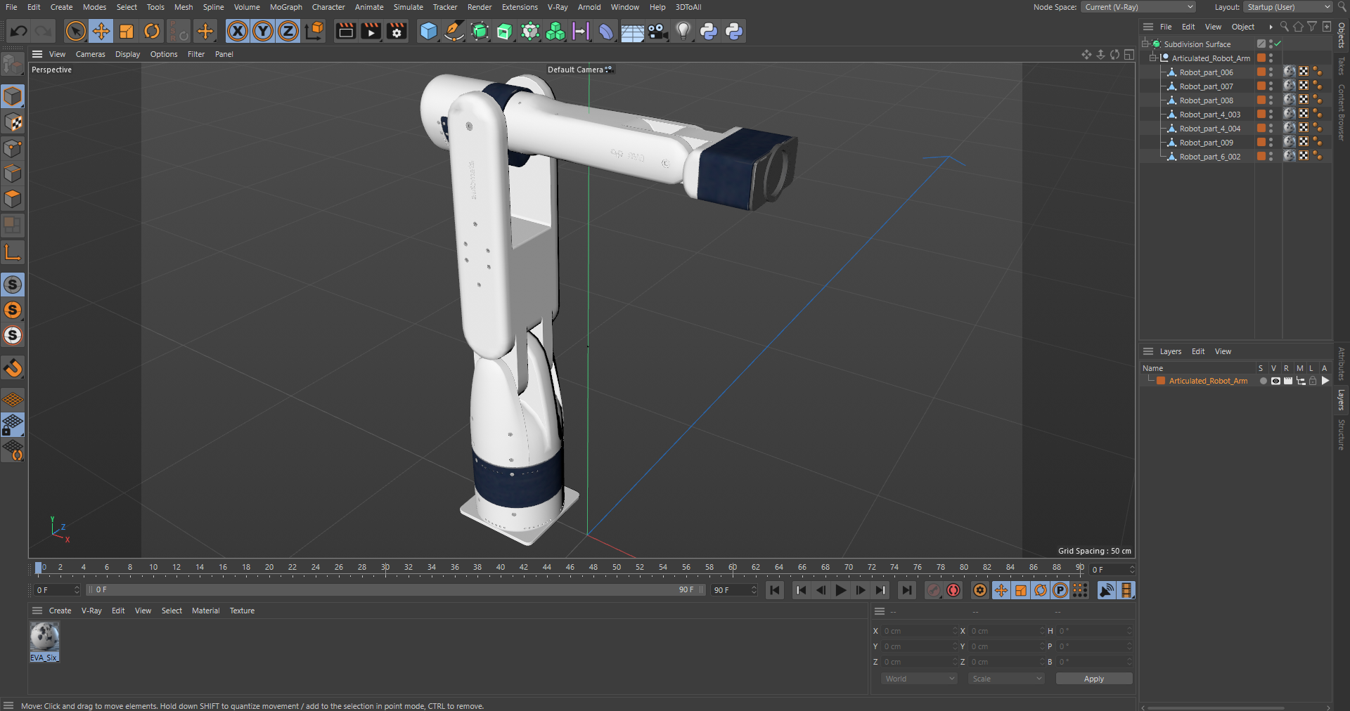 Automata EVA Articulated Robot Arm 3D model