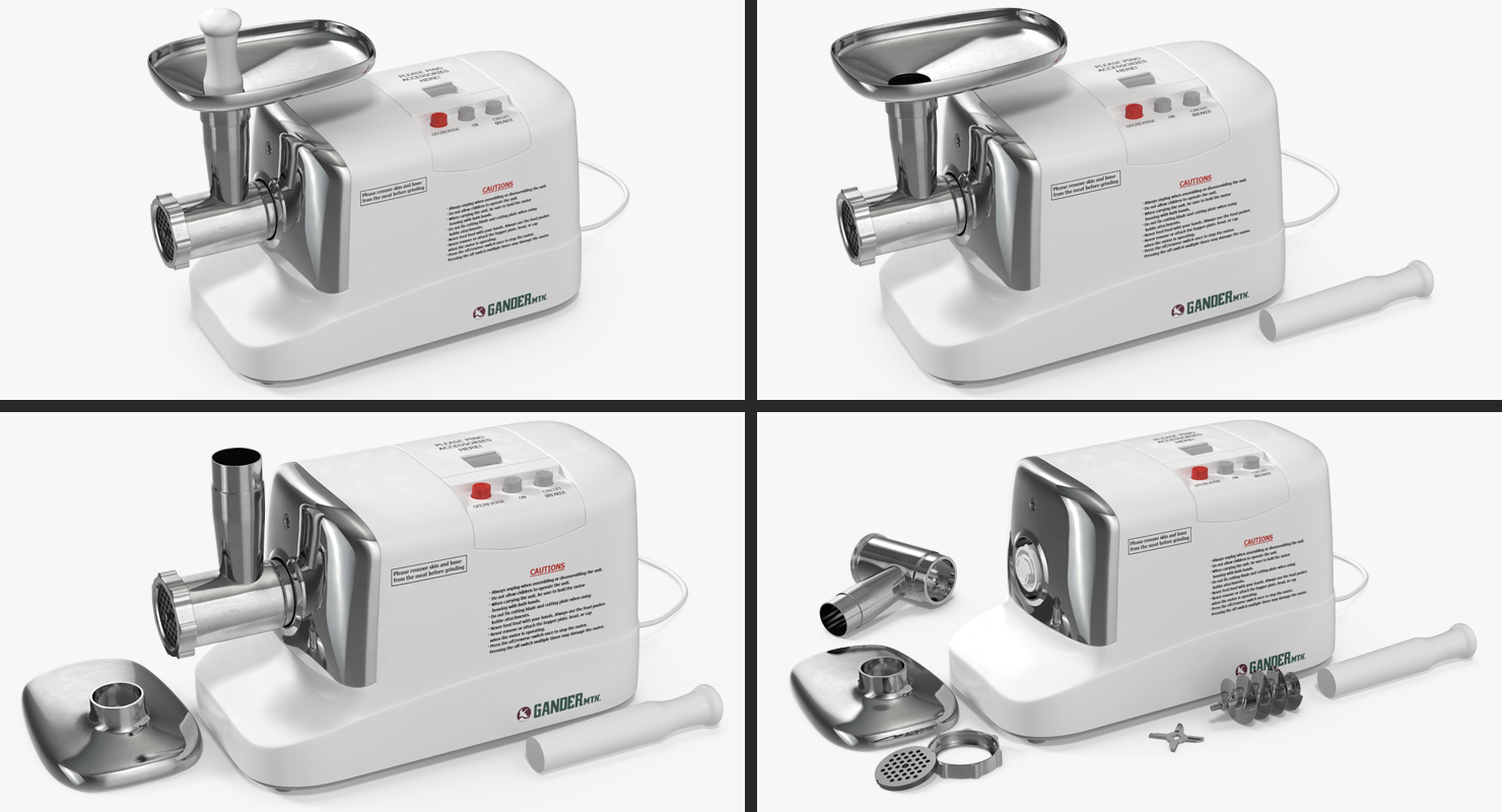 3D Electric Meat Grinder Gander model