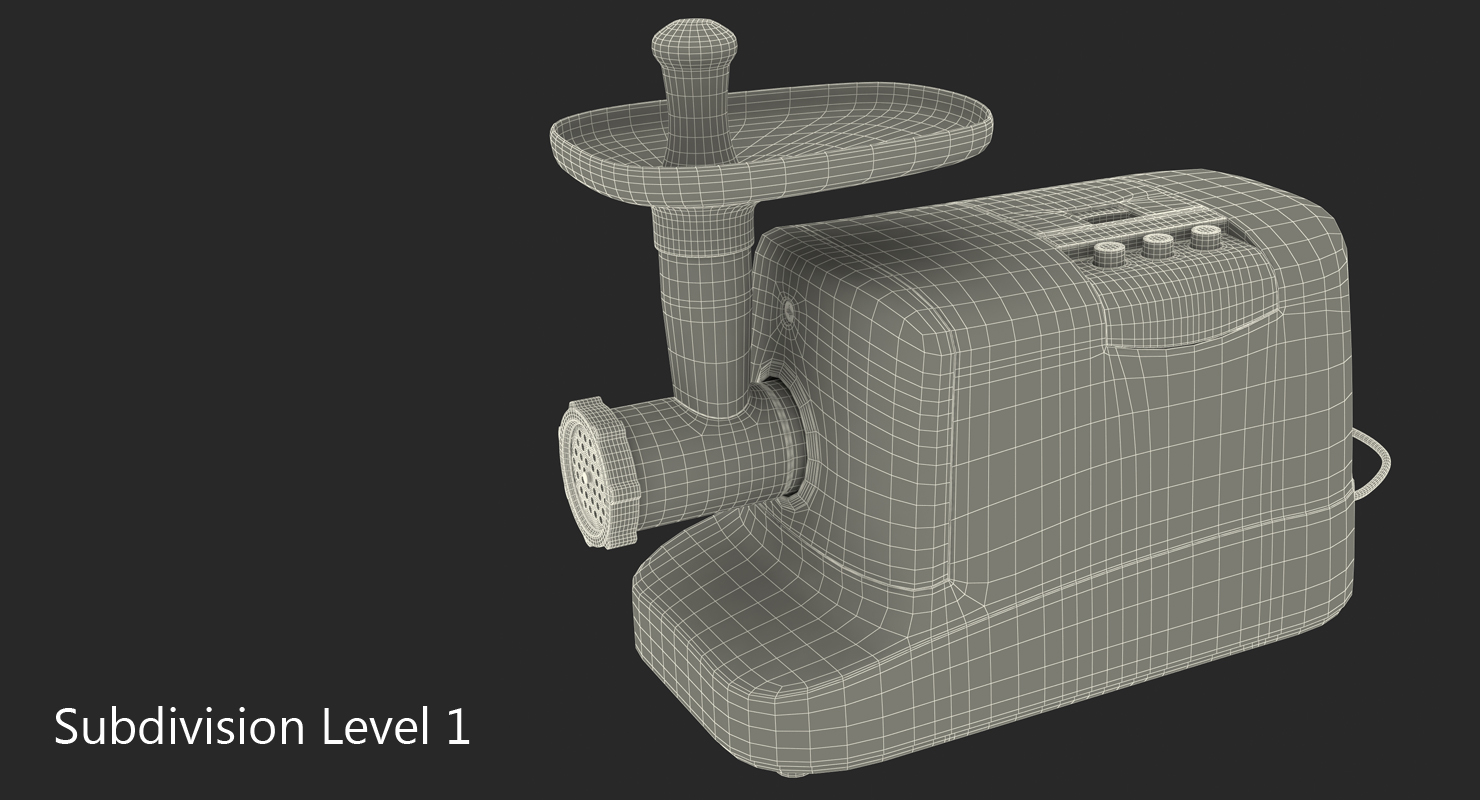 3D Electric Meat Grinder Gander model