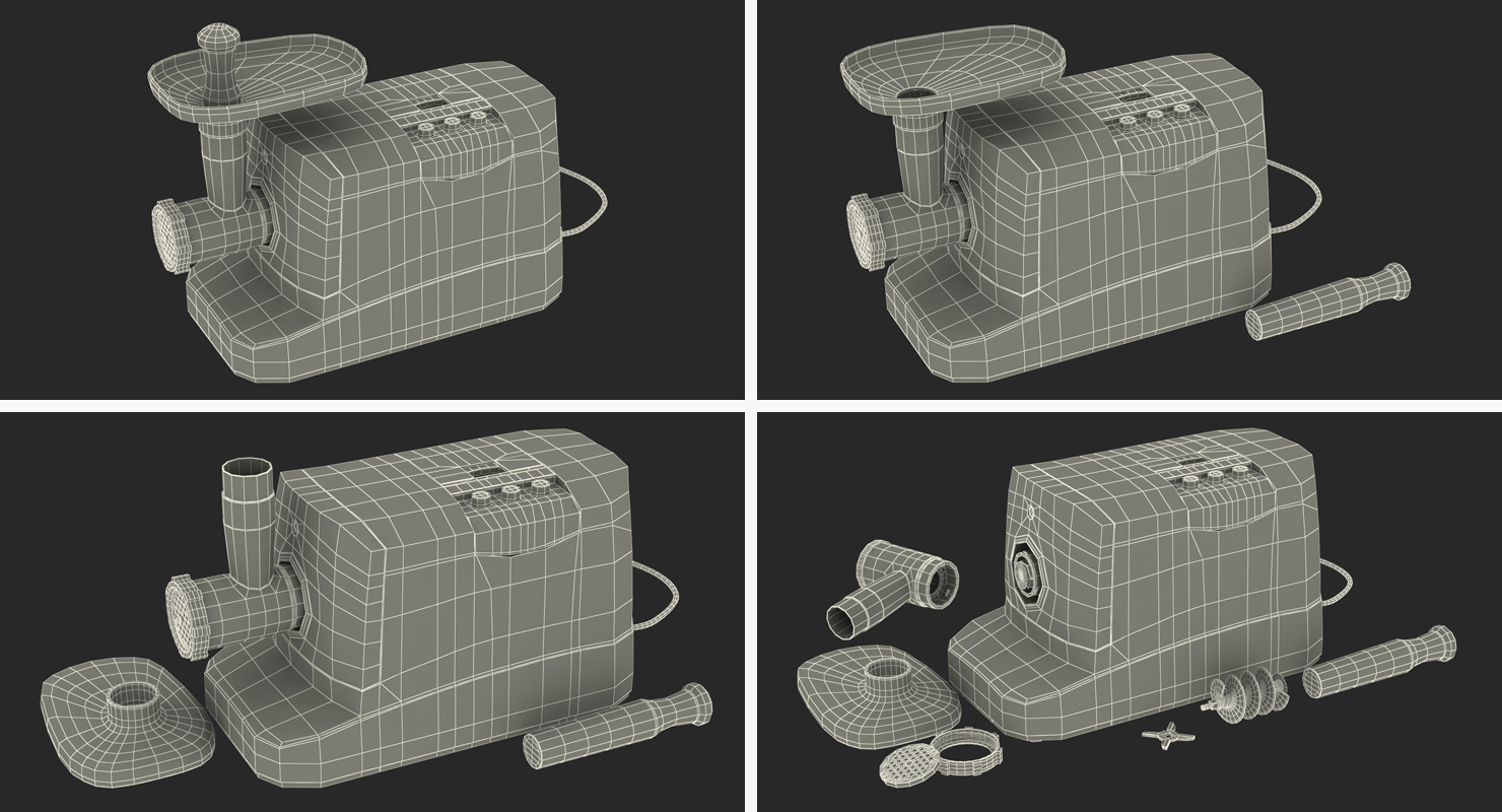 3D Electric Meat Grinder Gander model