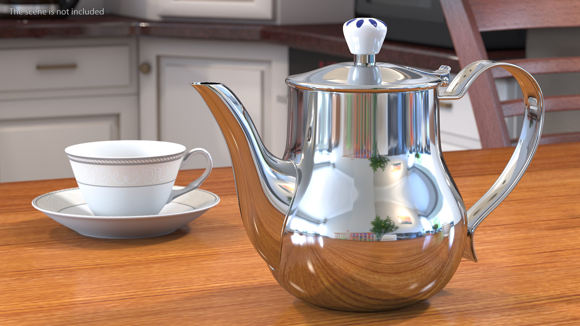 3D model Electric Russian Samovar Kettle Set