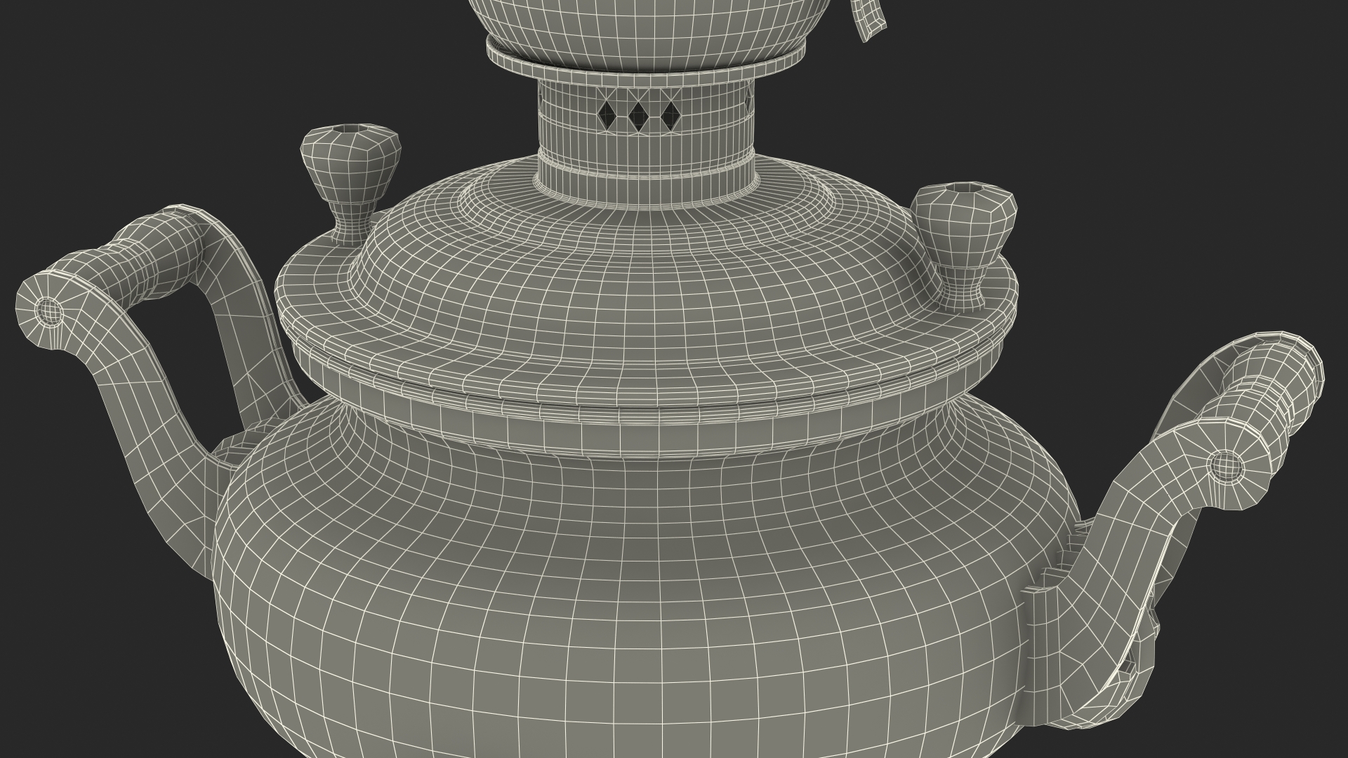 3D model Electric Russian Samovar Kettle Set