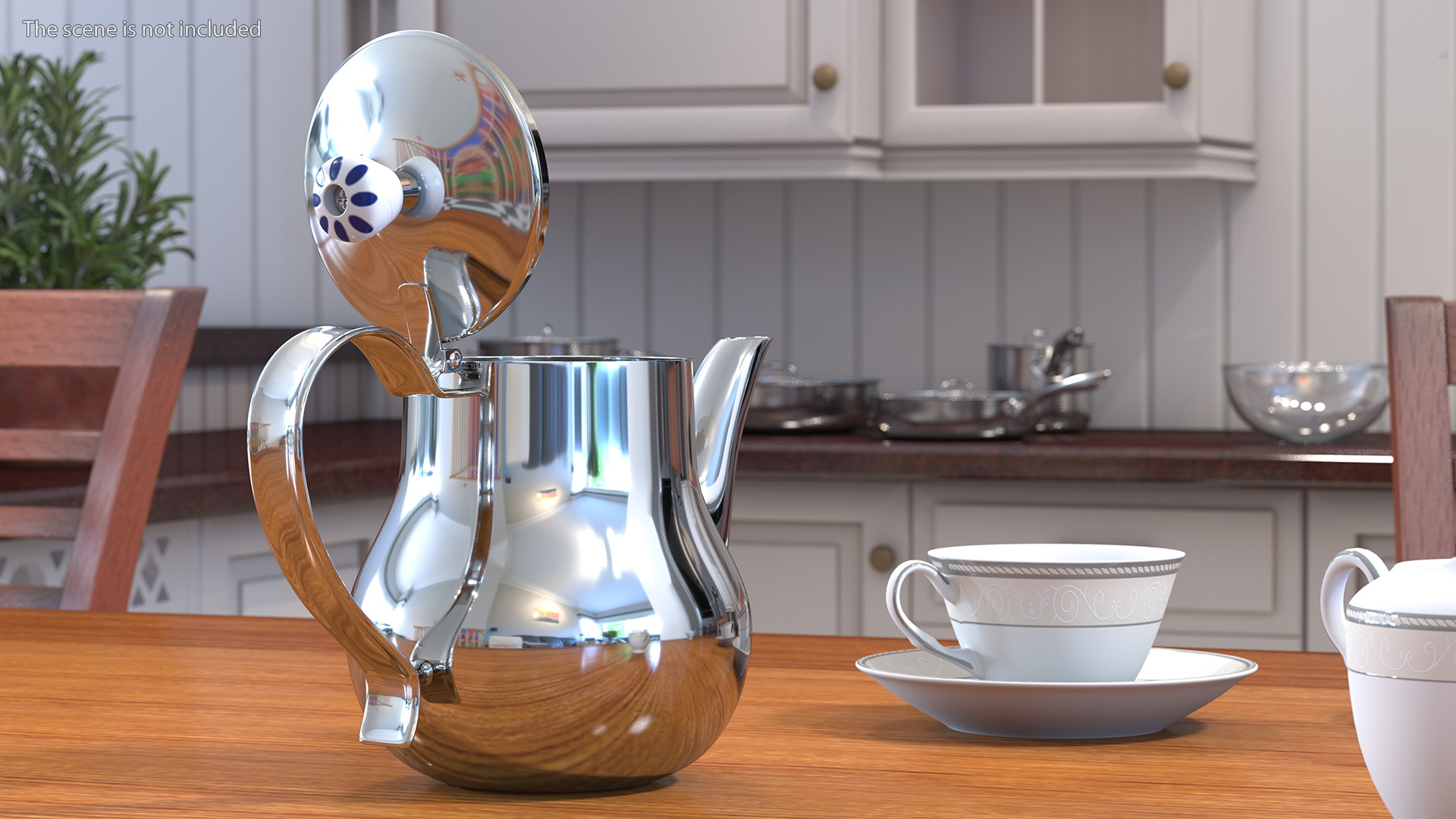 3D model Electric Russian Samovar Kettle Set