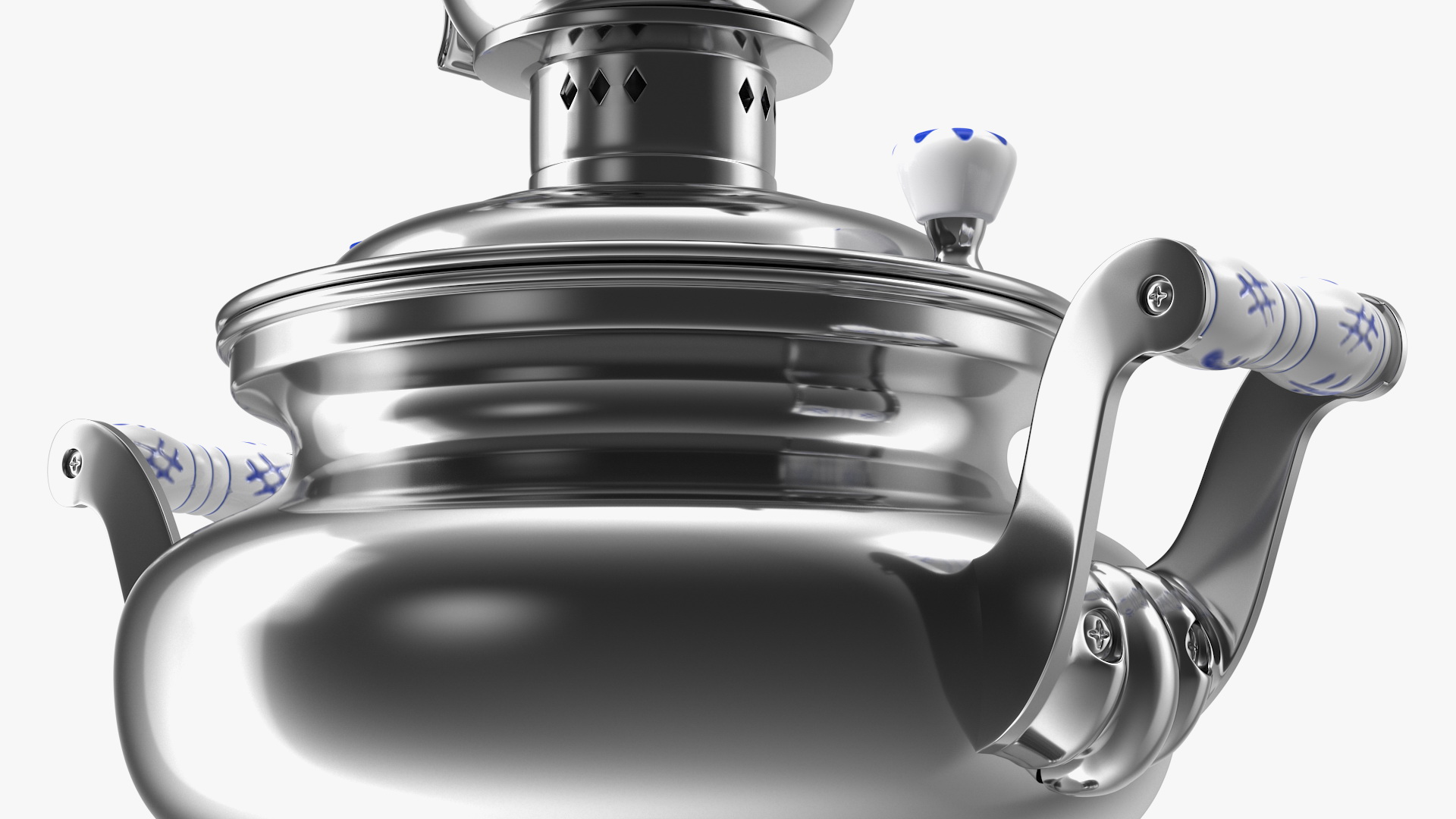 3D model Electric Russian Samovar Kettle Set