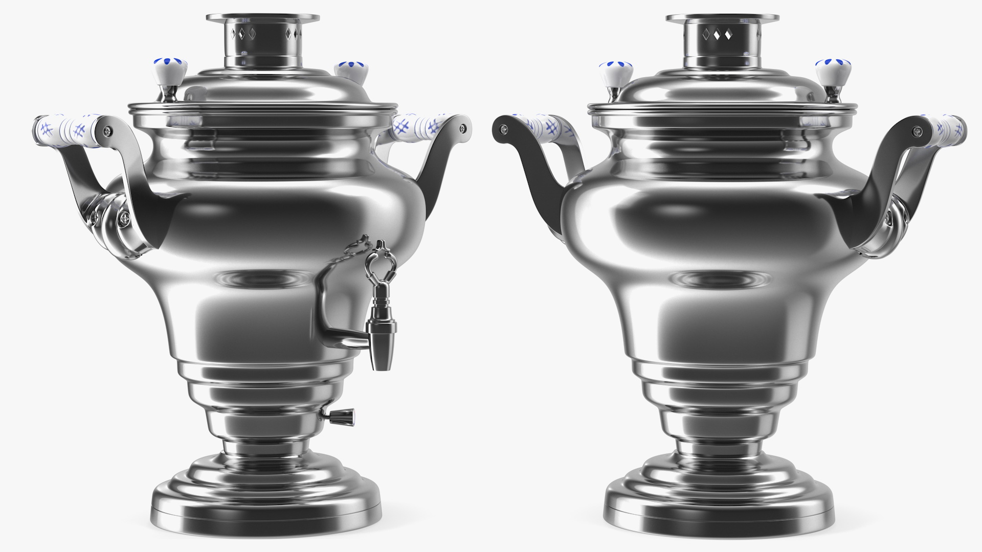 3D model Electric Russian Samovar Kettle Set