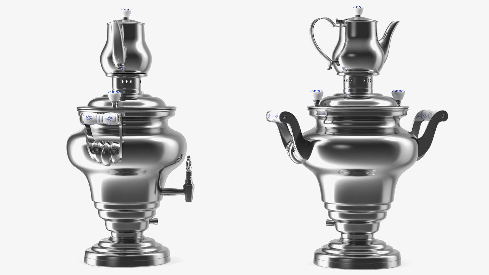 3D model Electric Russian Samovar Kettle Set