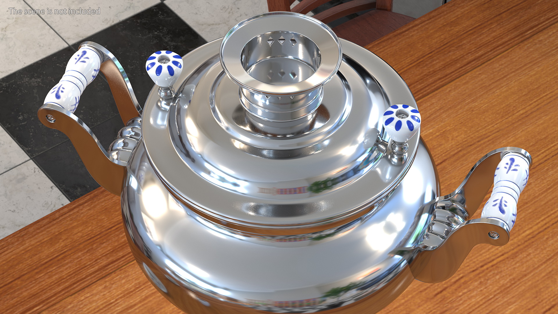 3D model Electric Russian Samovar Kettle Set