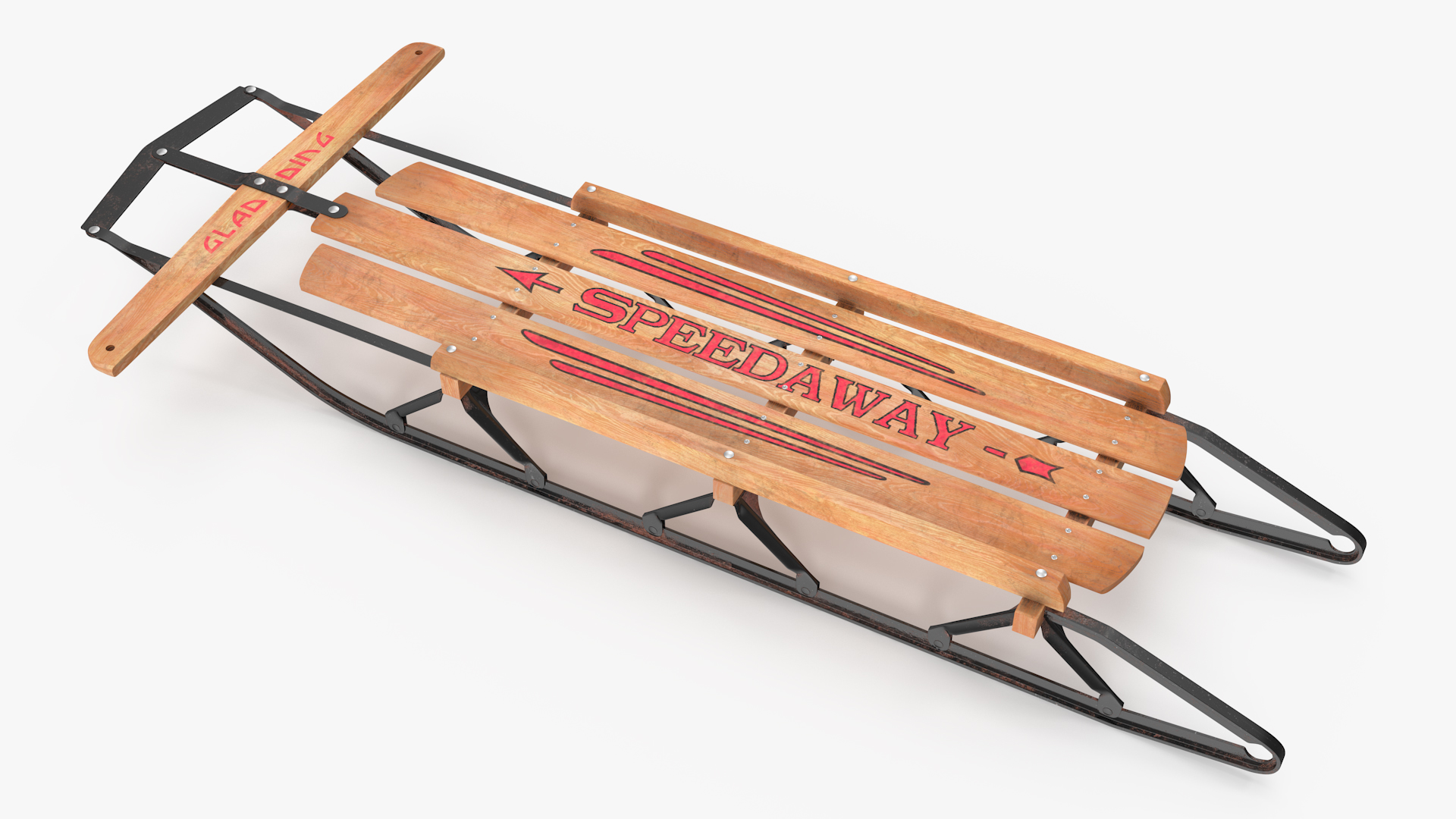 Vintage Snow Sled 3D