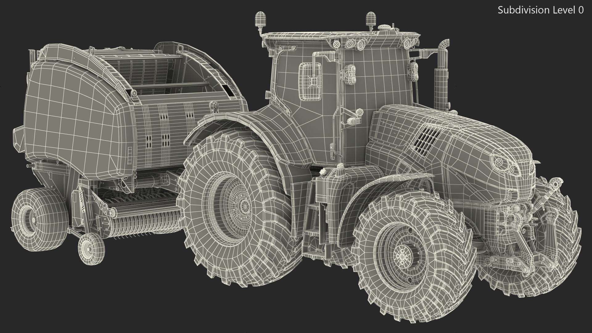 Tractor Generic with New Holland Roll Belt 3D