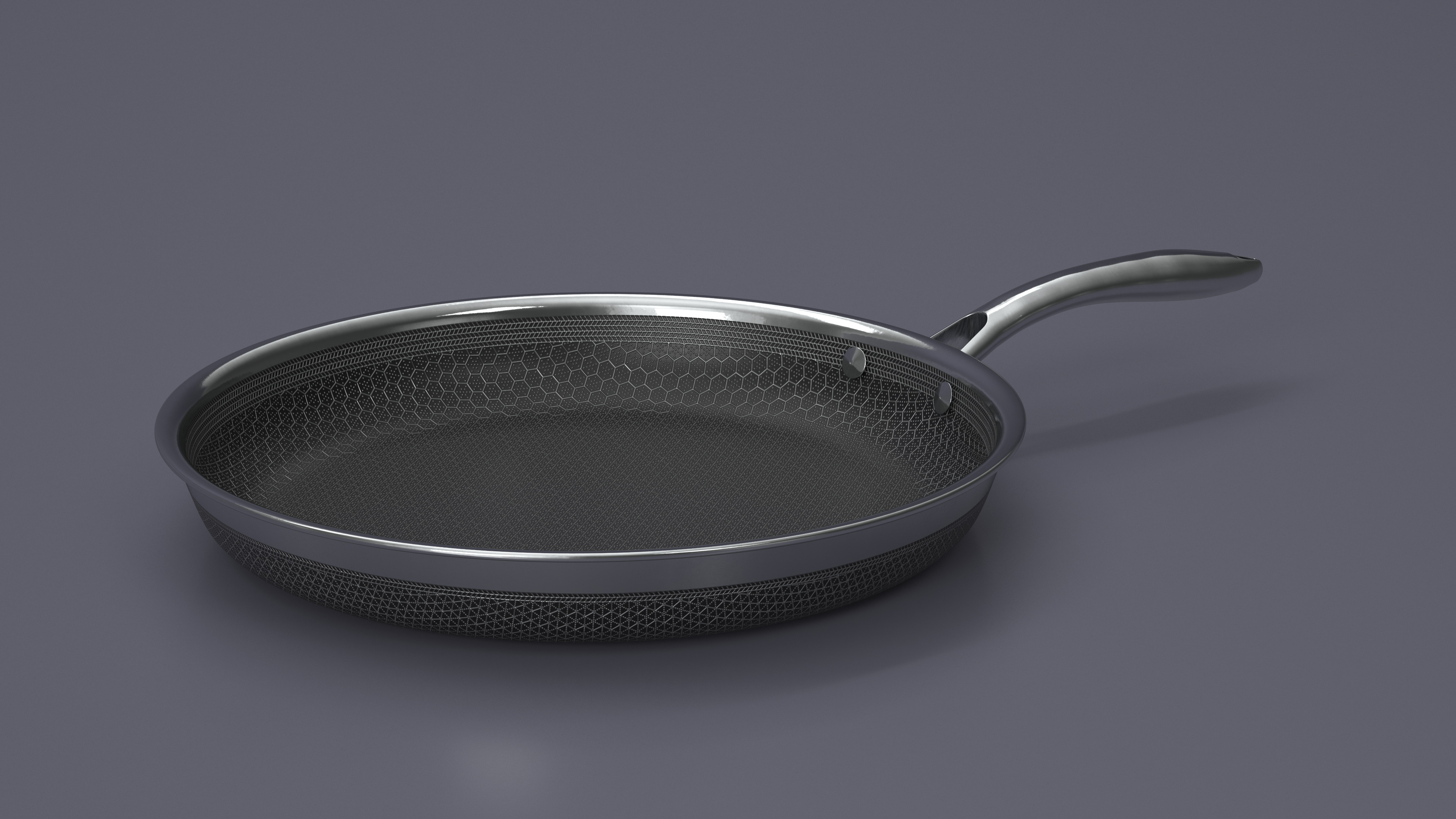 3D model HexClad Hybrid Nonstick Pan 12-inch