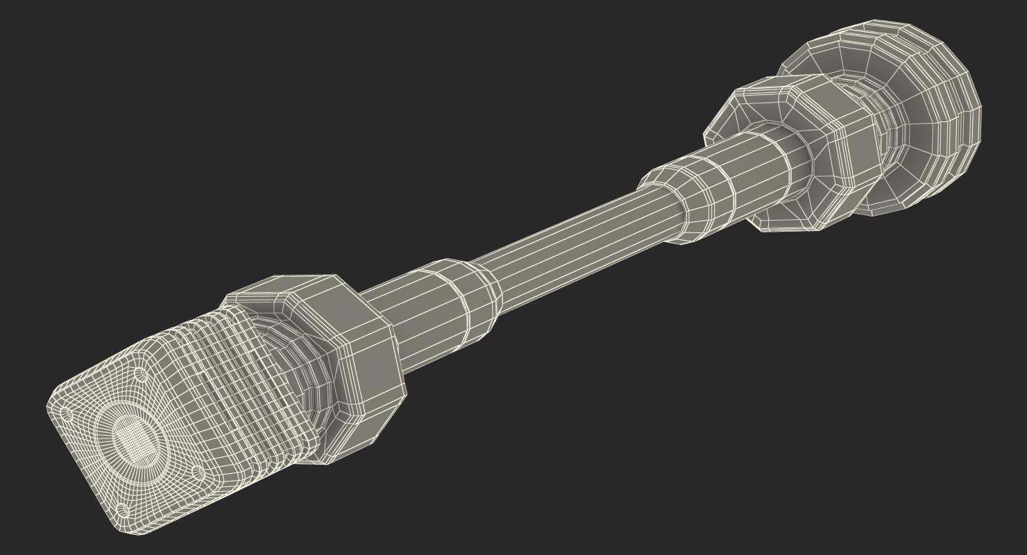 3D model Anodized Ram Hydraulic Cylinder 8 Sci Fi