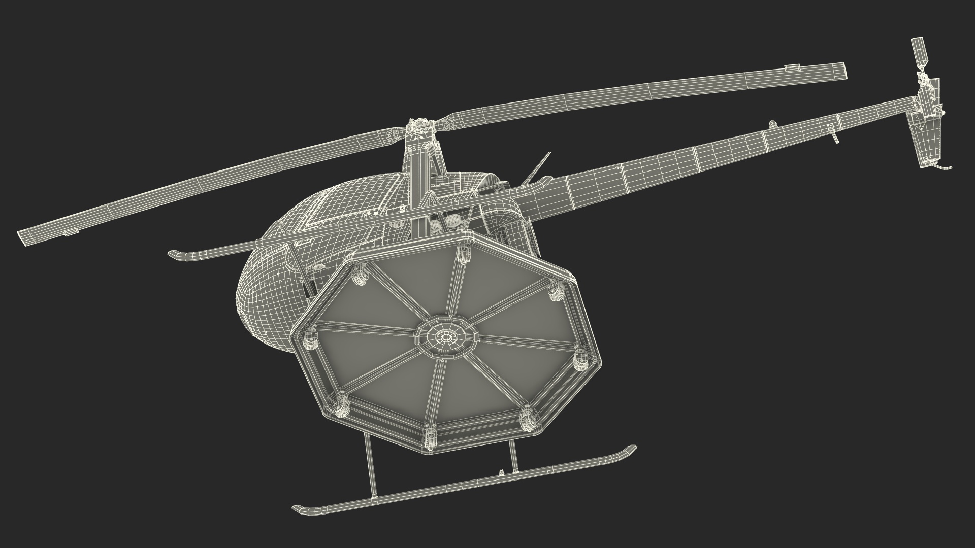 3D model Helicopter Trainer Yellow