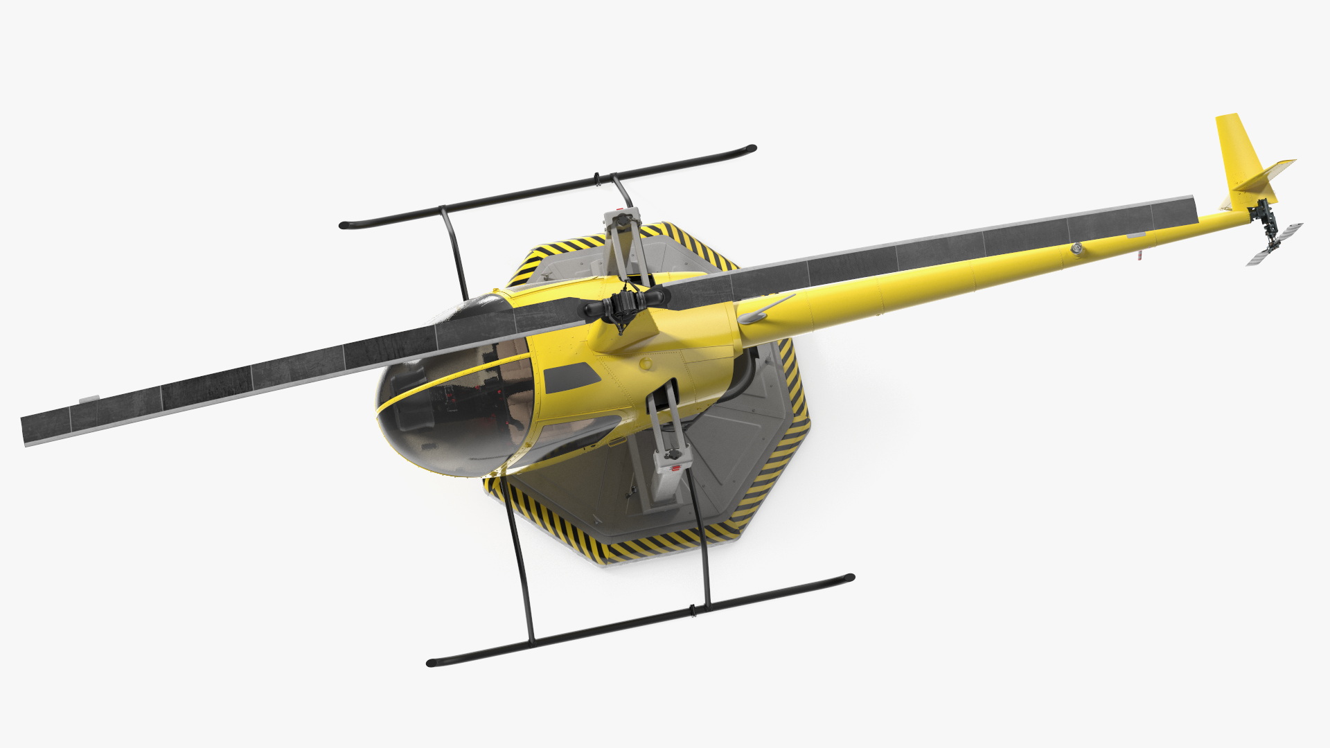 3D model Helicopter Trainer Yellow