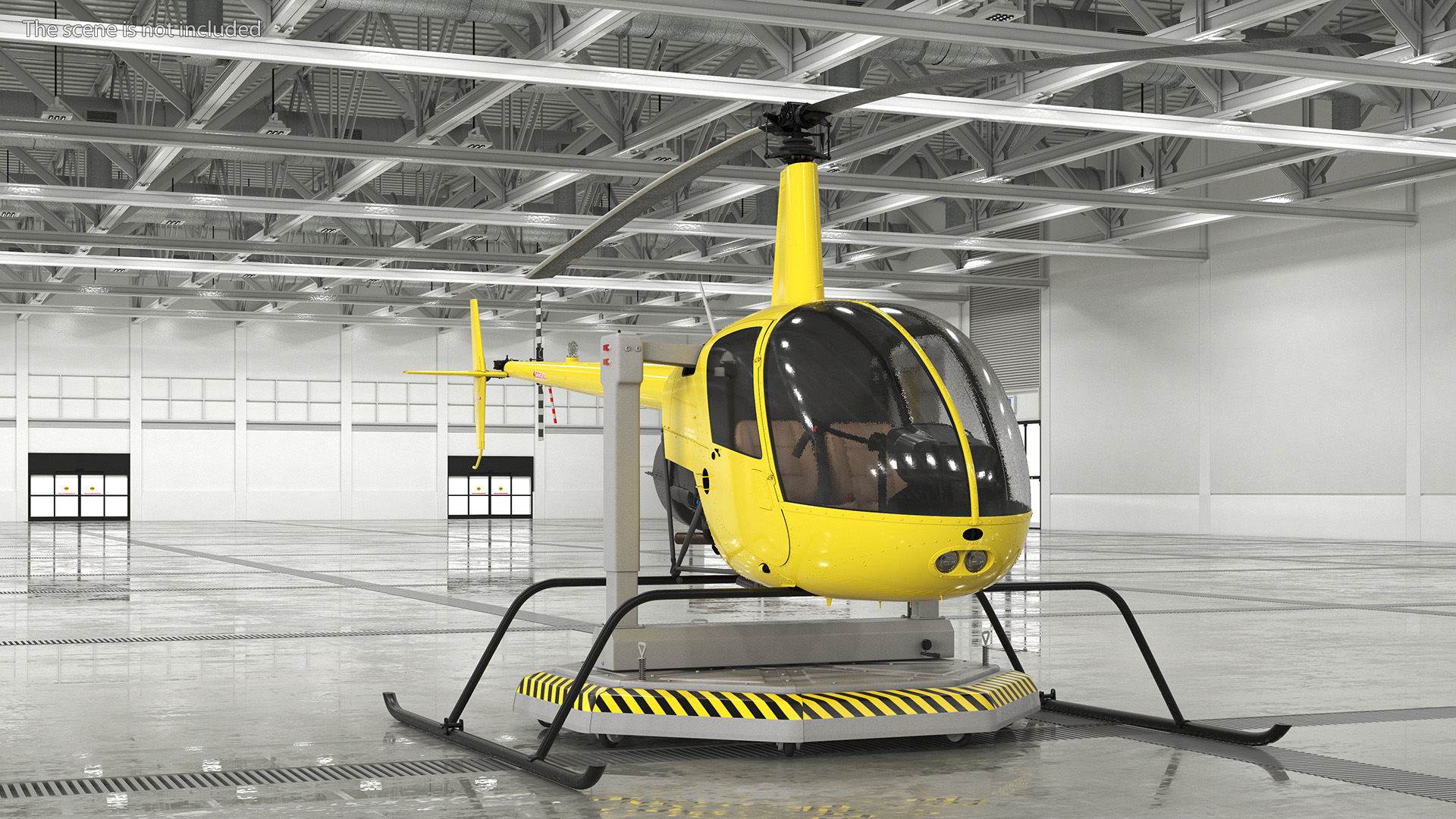 3D model Helicopter Trainer Yellow