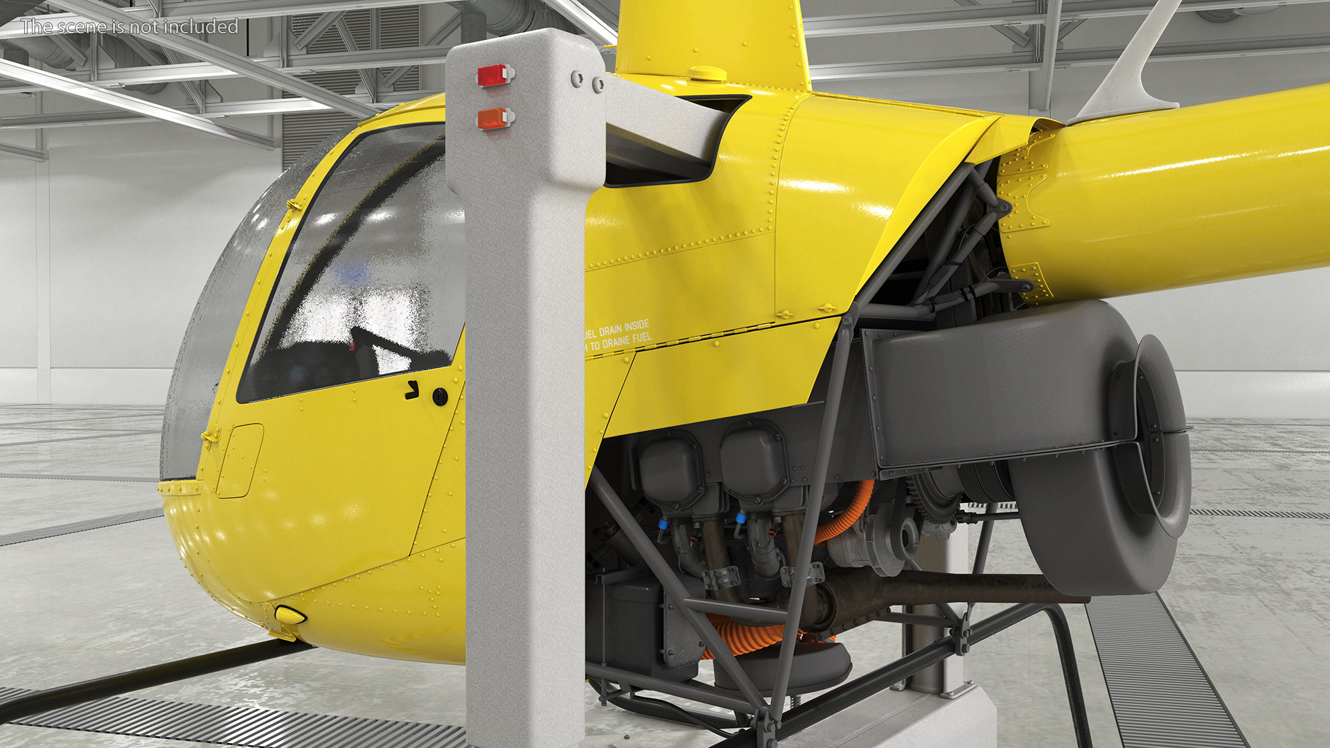 3D model Helicopter Trainer Yellow