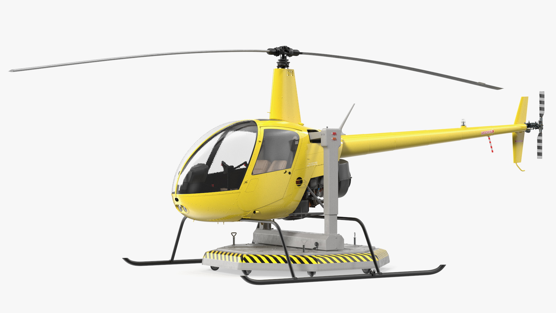 3D model Helicopter Trainer Yellow