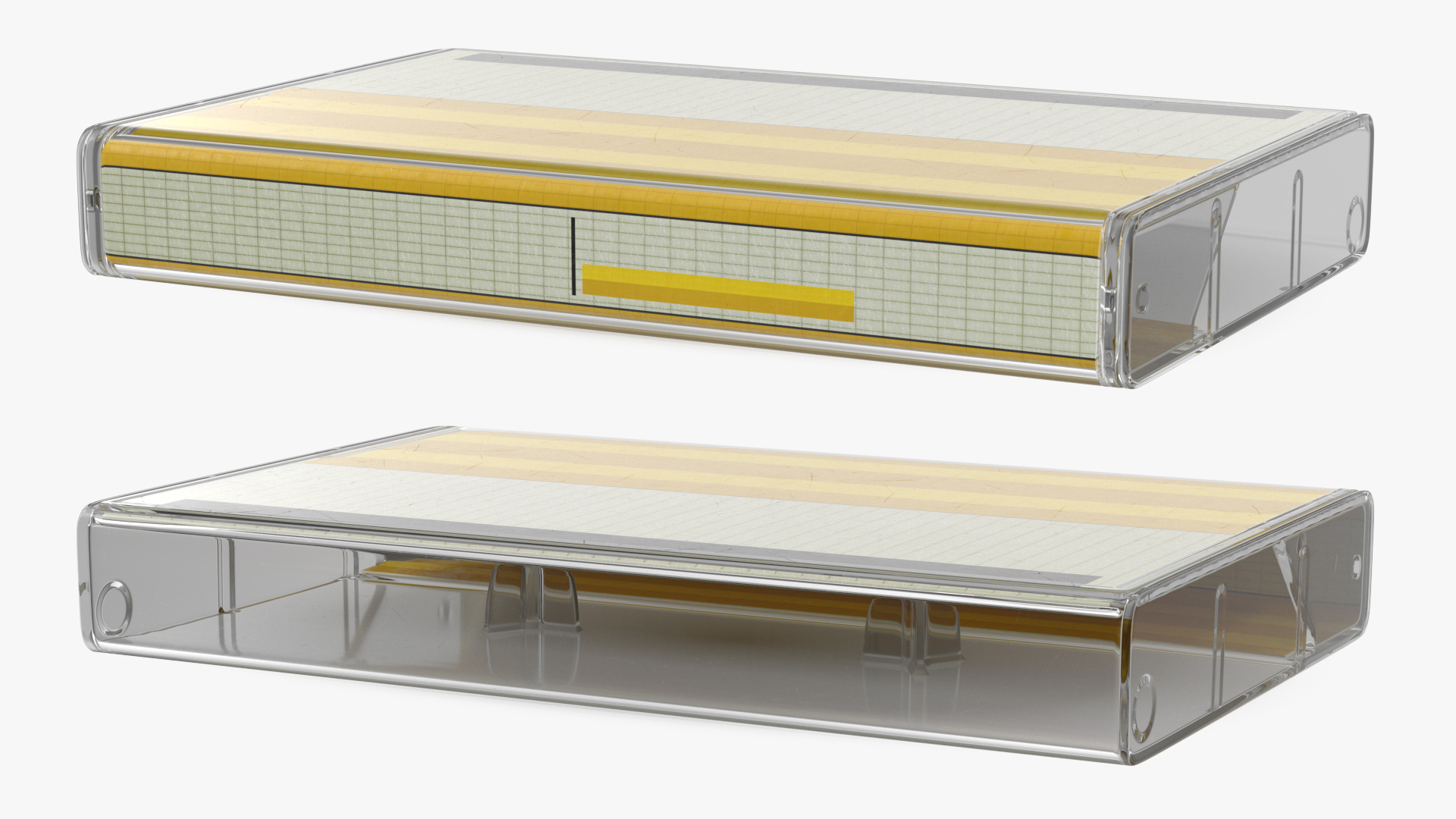 3D Blank Cassette Box model