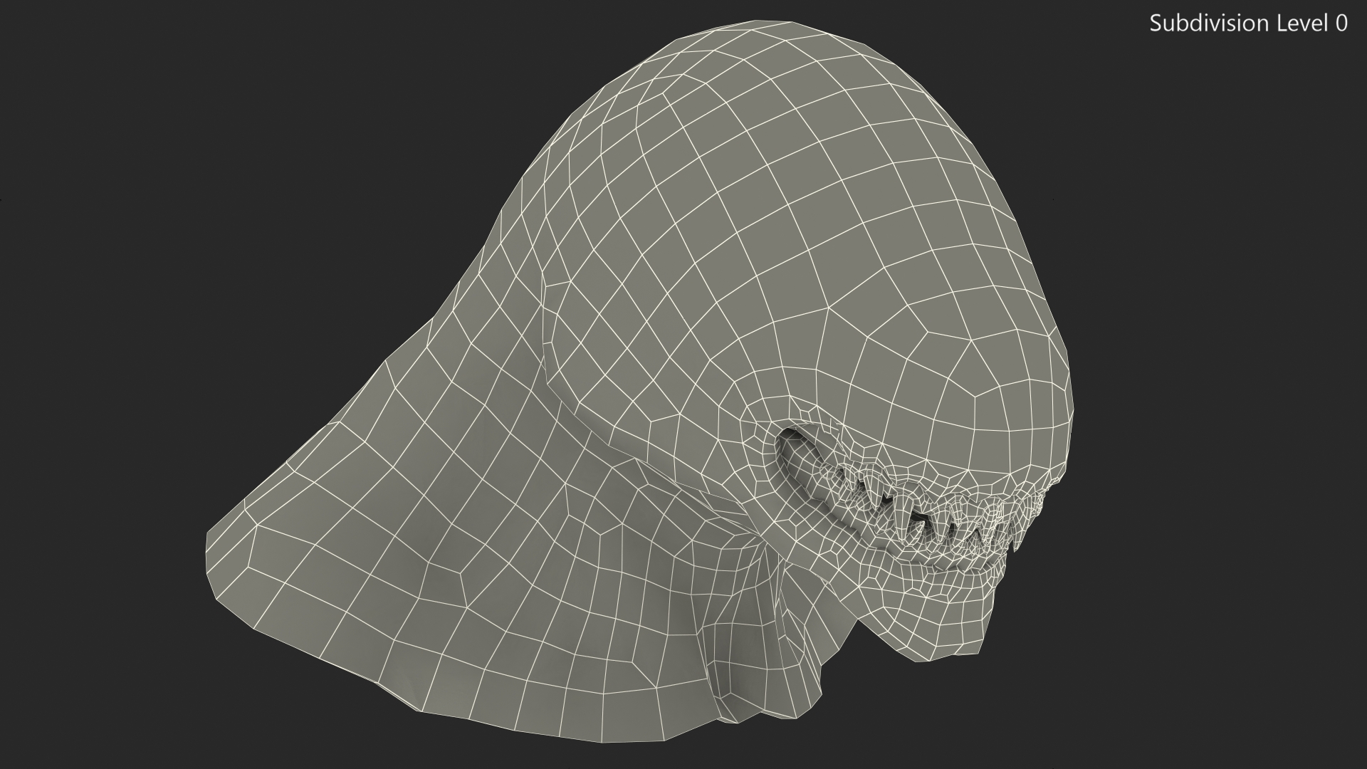 3D Monster Beast Head model