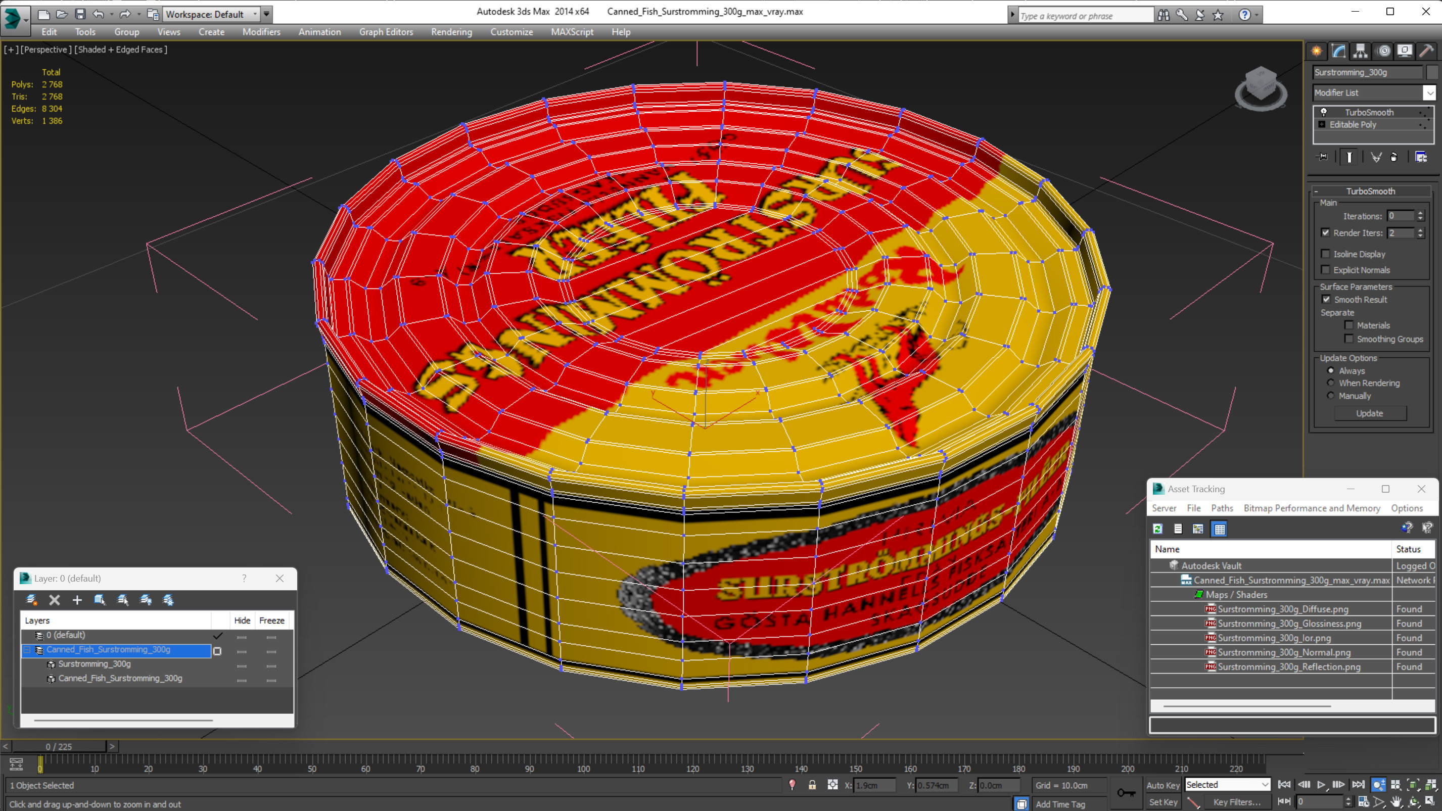 Canned Fish Surstromming 300g 3D model