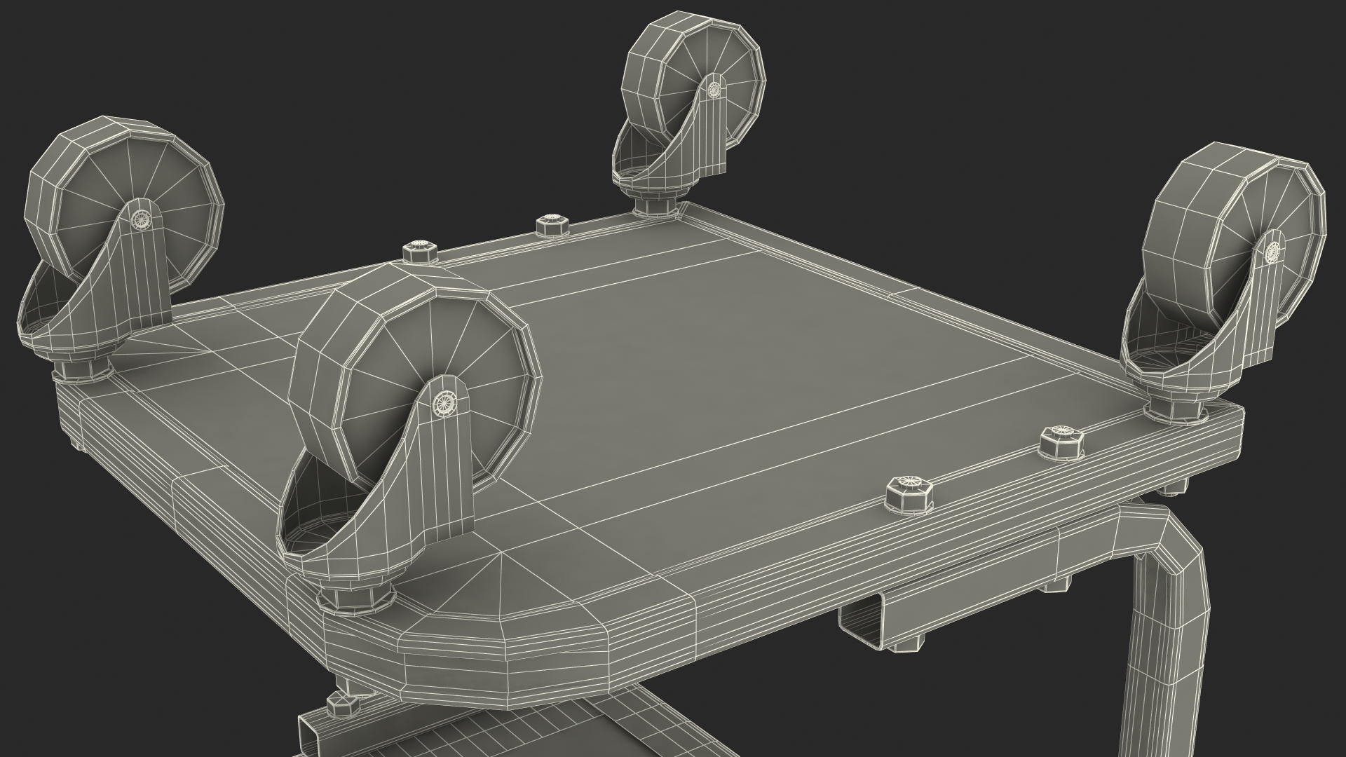 Motorcycle Lift Adapter Kit Rigged 3D model