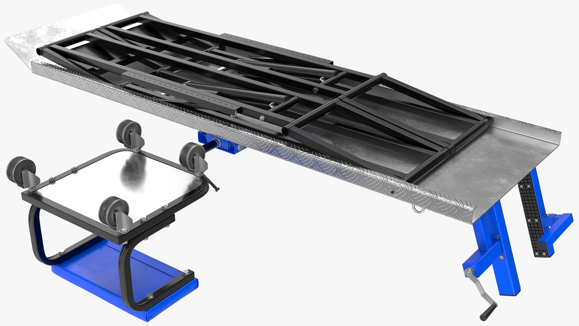 Motorcycle Lift Adapter Kit Rigged 3D model