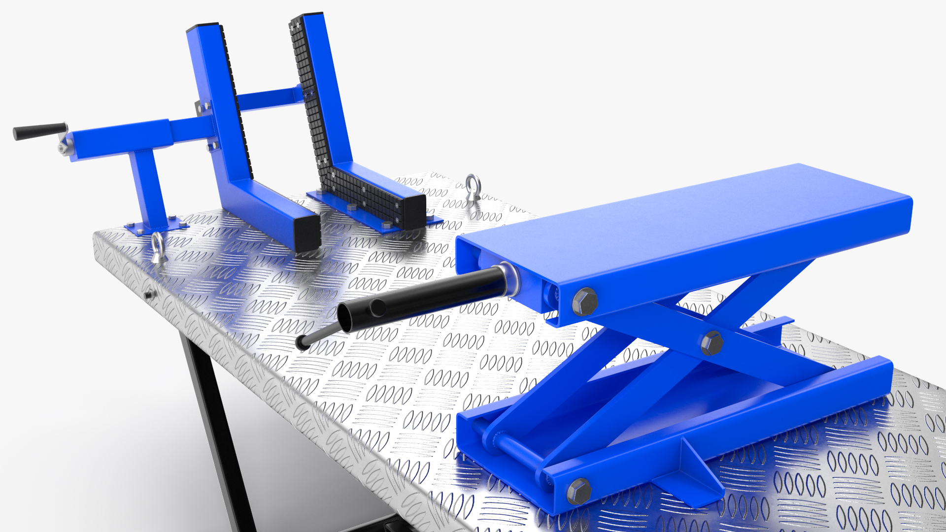 Motorcycle Lift Adapter Kit Rigged 3D model