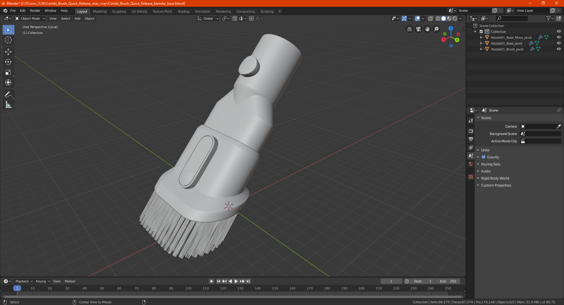 Vacuum Brush 3D