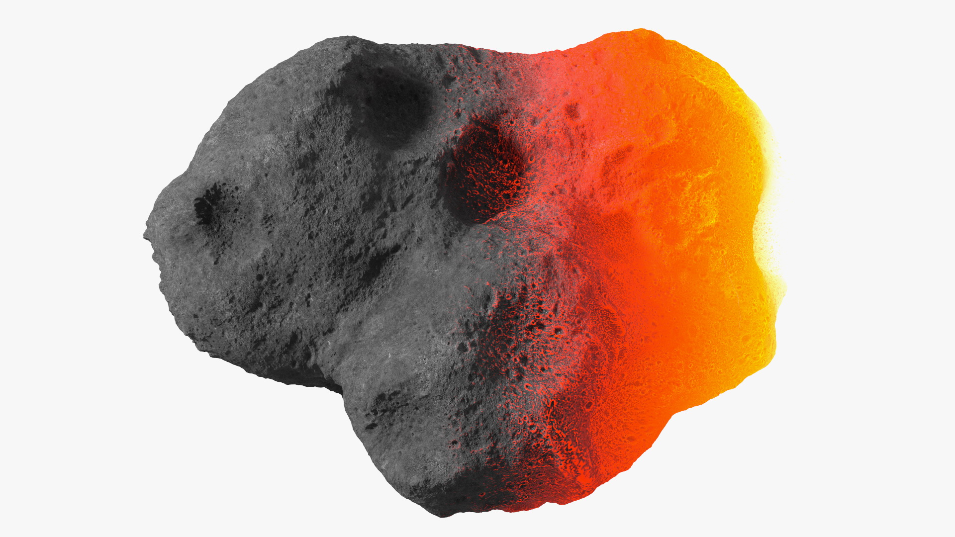 3D Asteroid Entering Atmosphere model