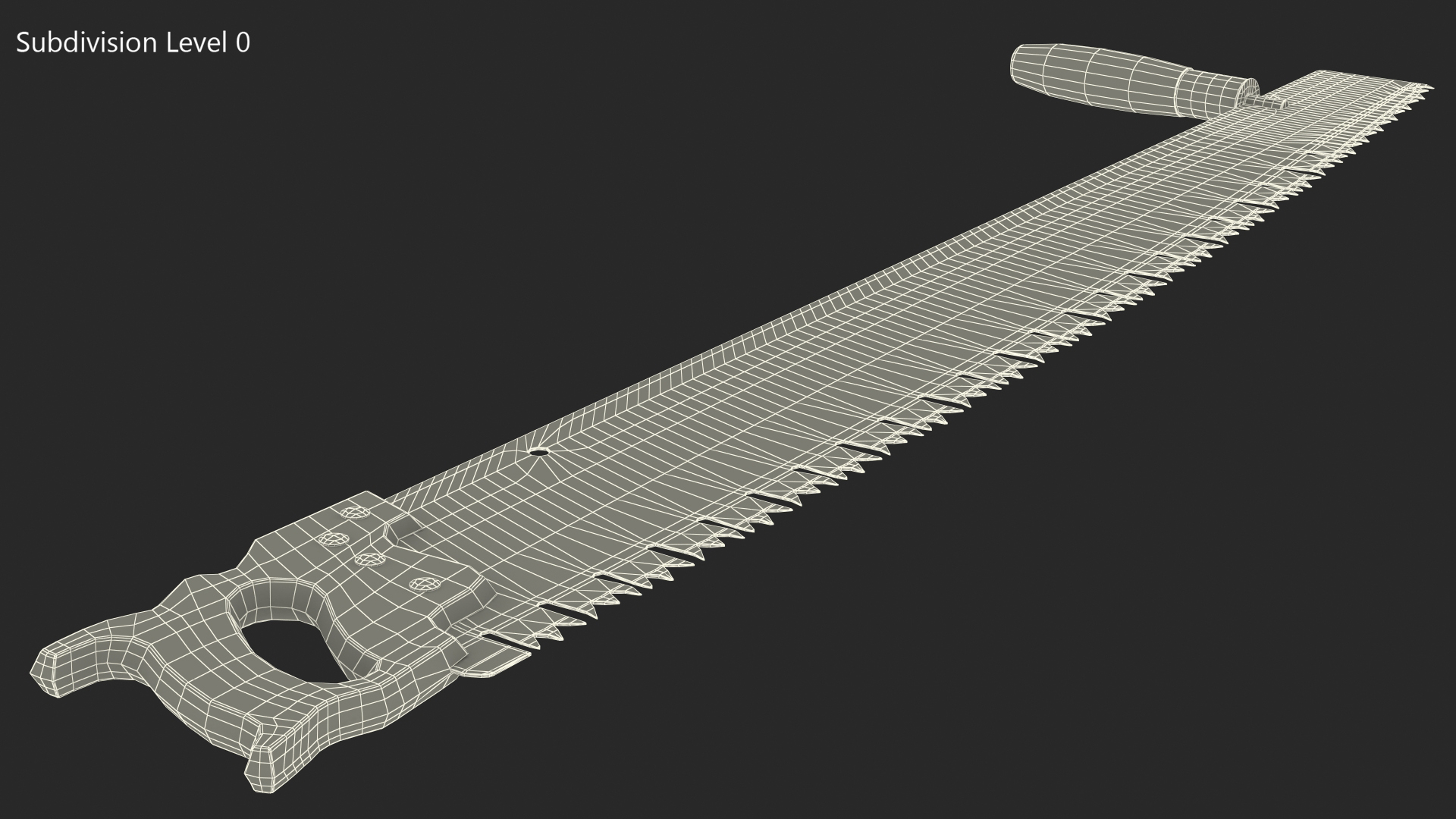 3D model One Man Lynx Brand 3ft Crosscut Saw