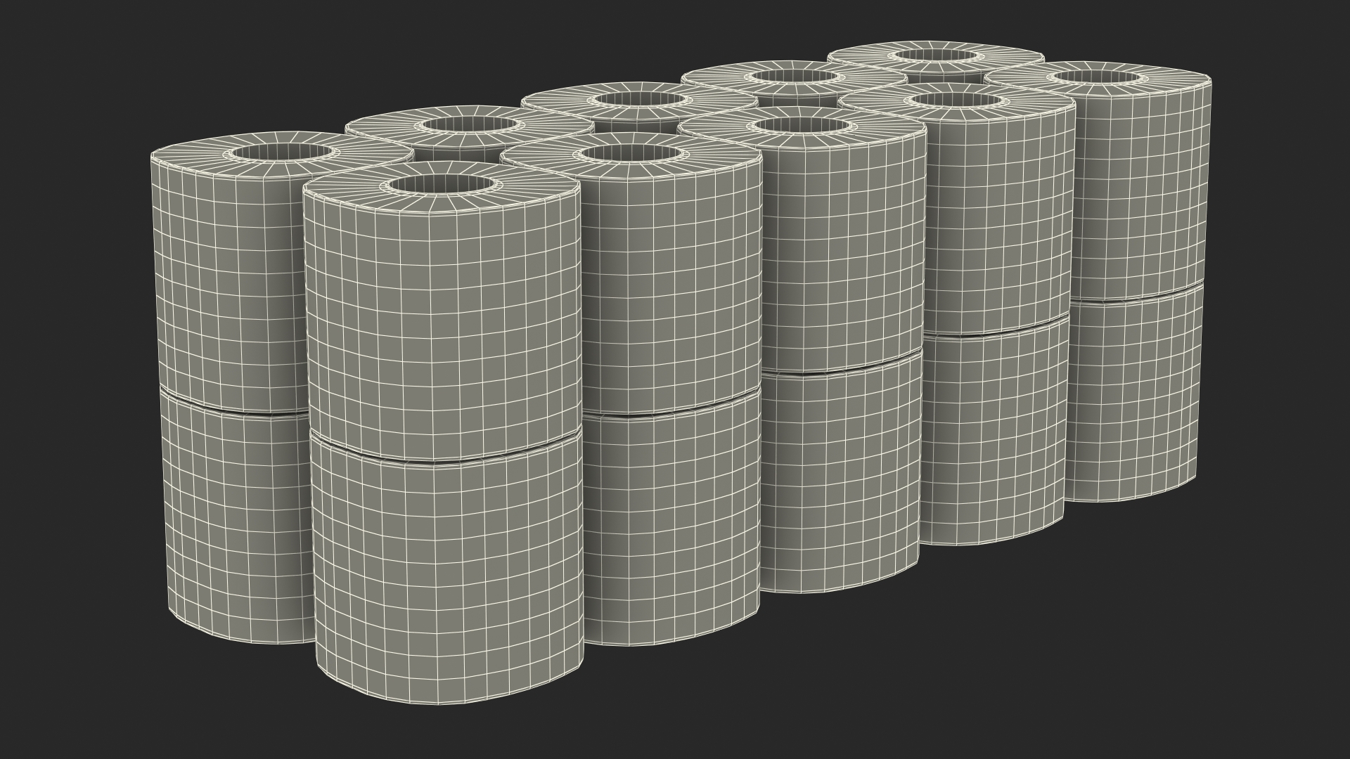 Scott Regular Roll Bath Tissue 20 Rolls 3D model