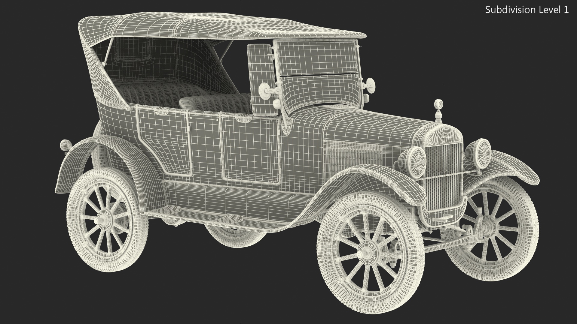 3D model Classic Ford Model T 1926