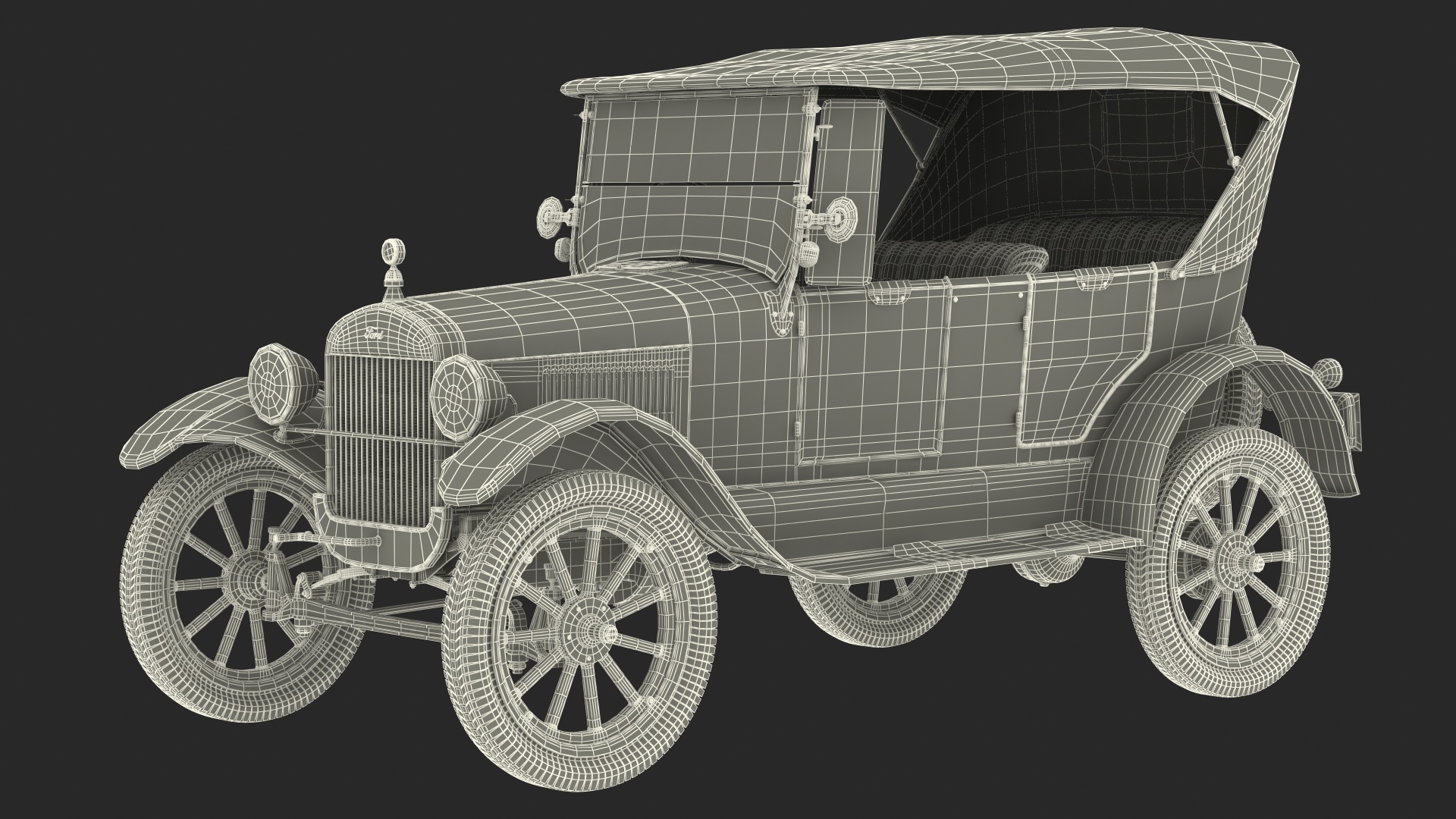 3D model Classic Ford Model T 1926