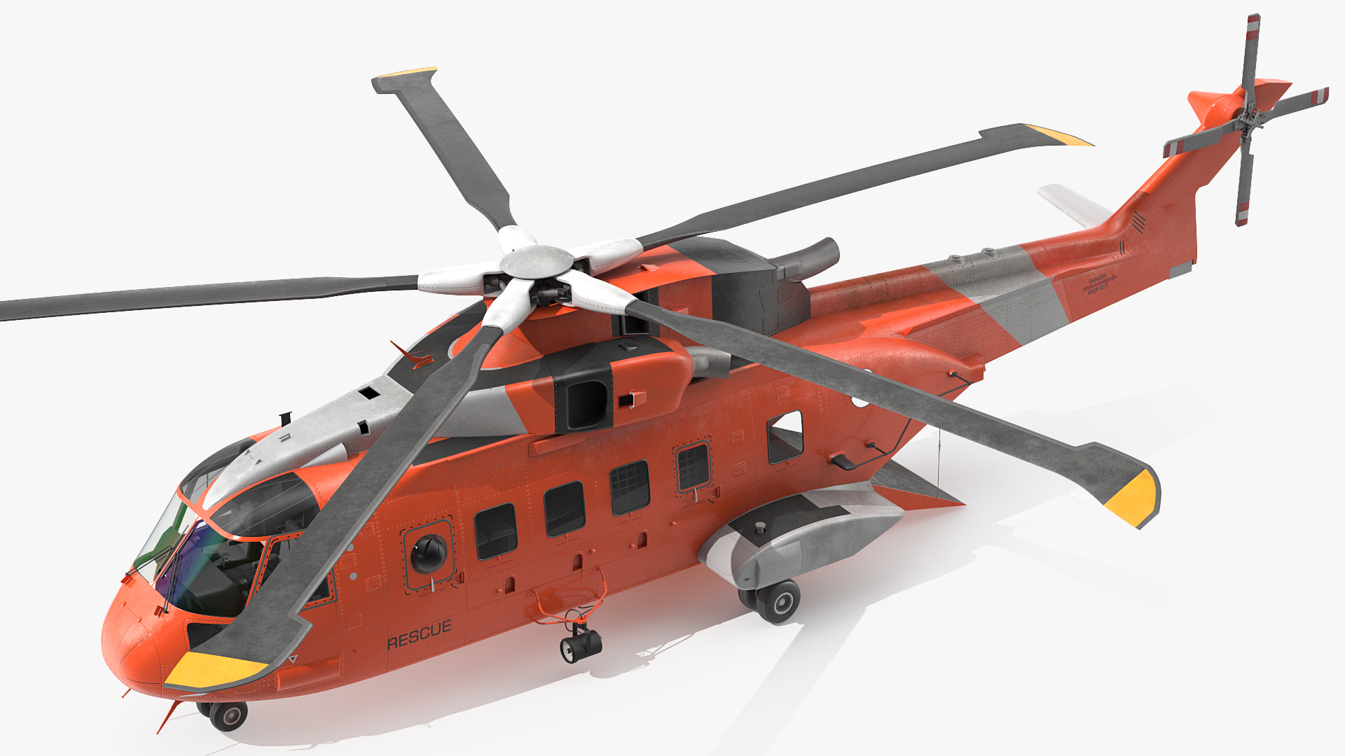 3D Search and Rescue Helicopter model