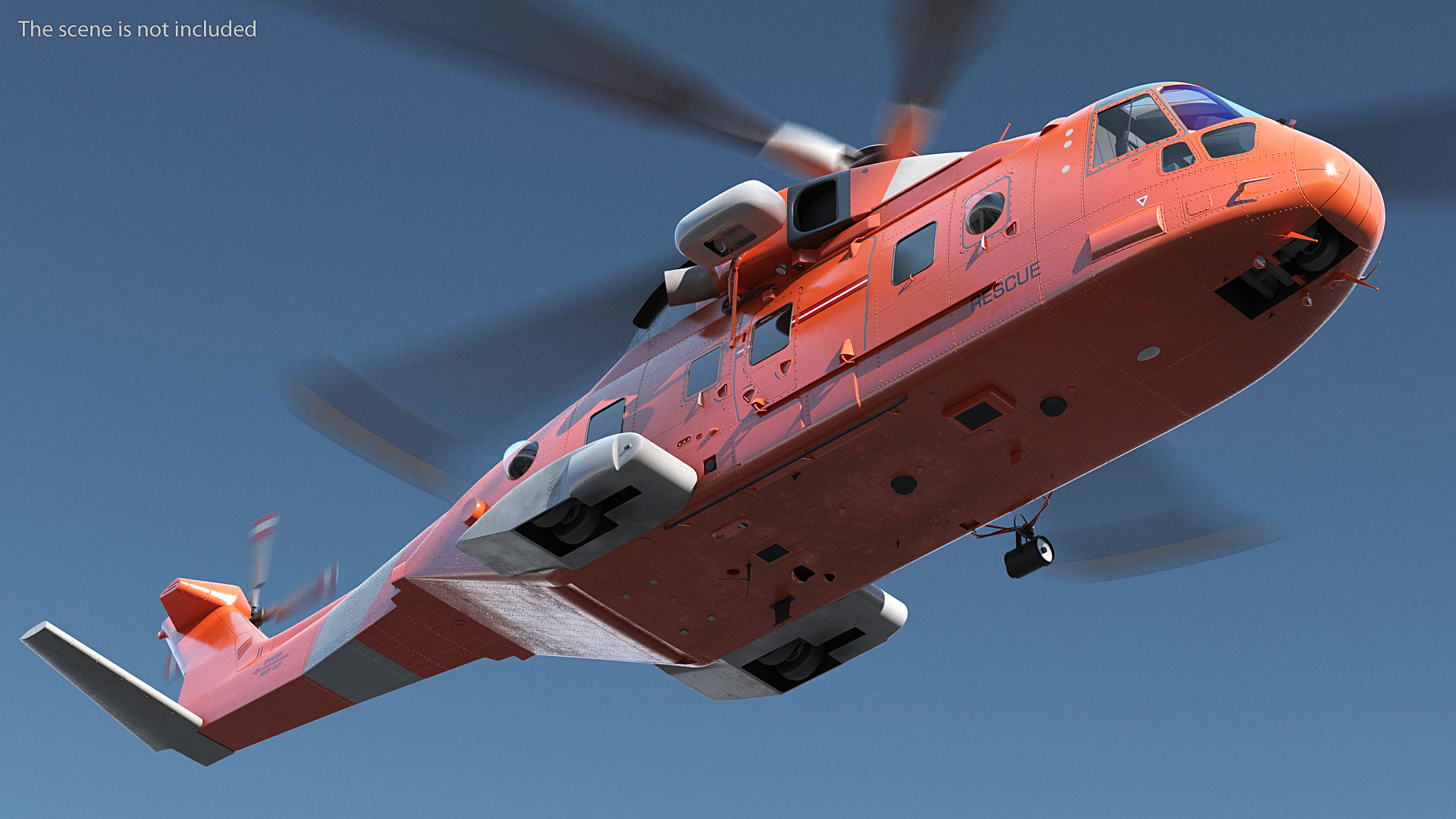 3D Search and Rescue Helicopter model