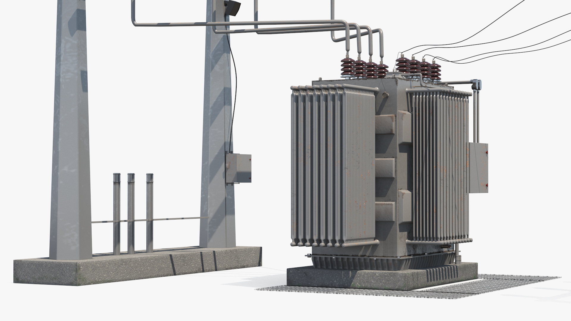 Electrical Power Substation Unit 3D