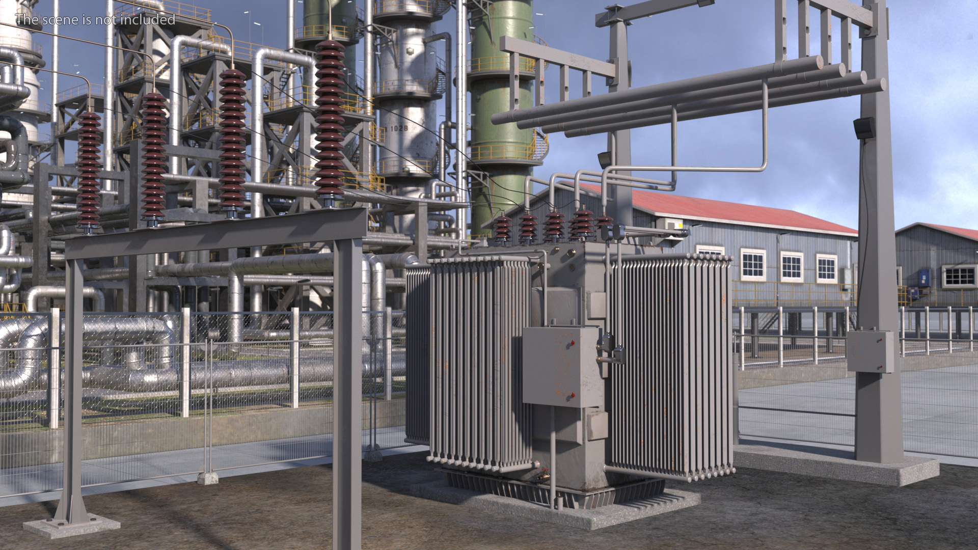 Electrical Power Substation Unit 3D