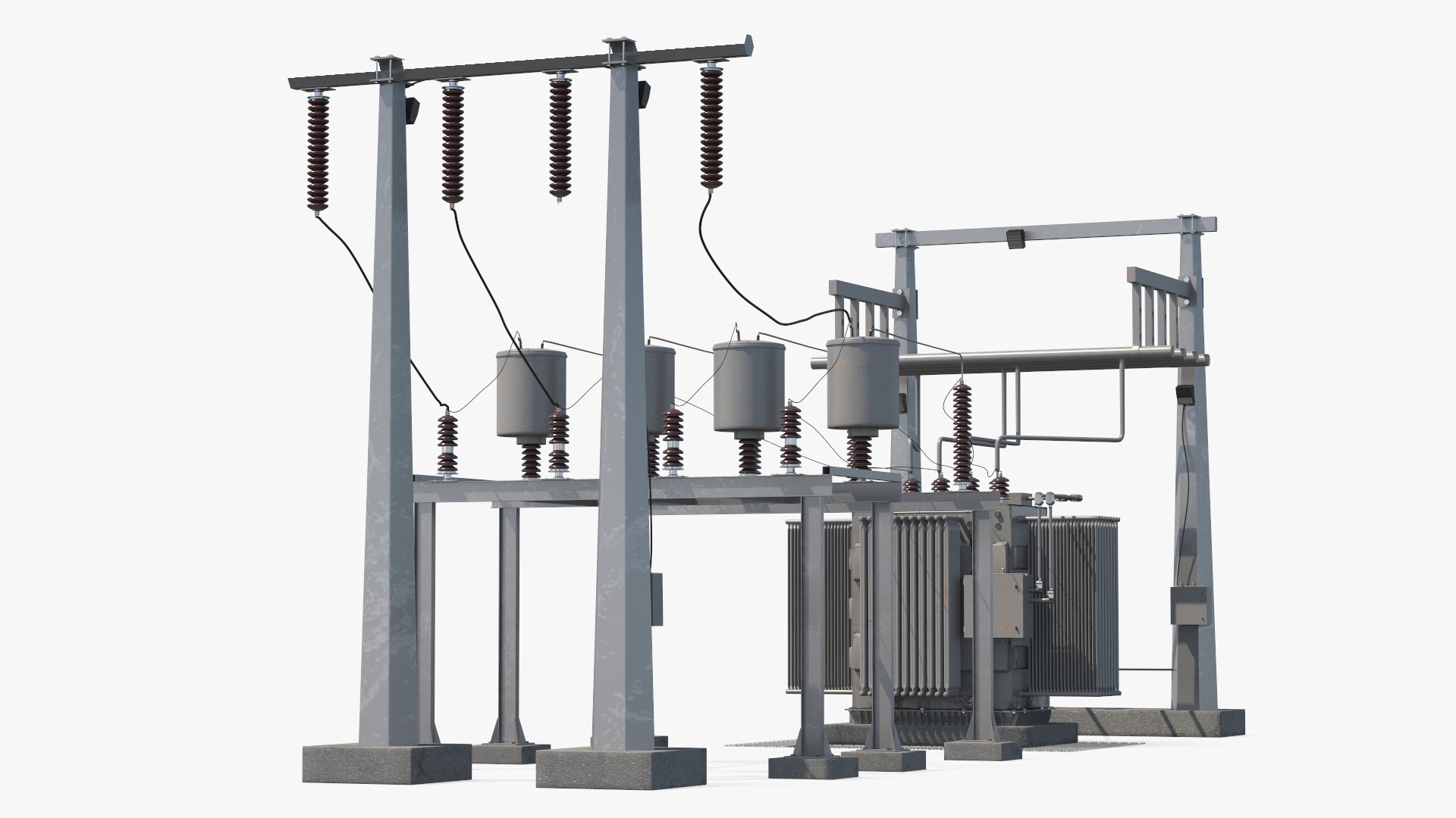 Electrical Power Substation Unit 3D