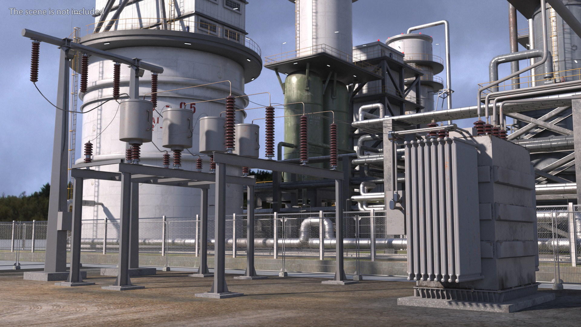 Electrical Power Substation Unit 3D