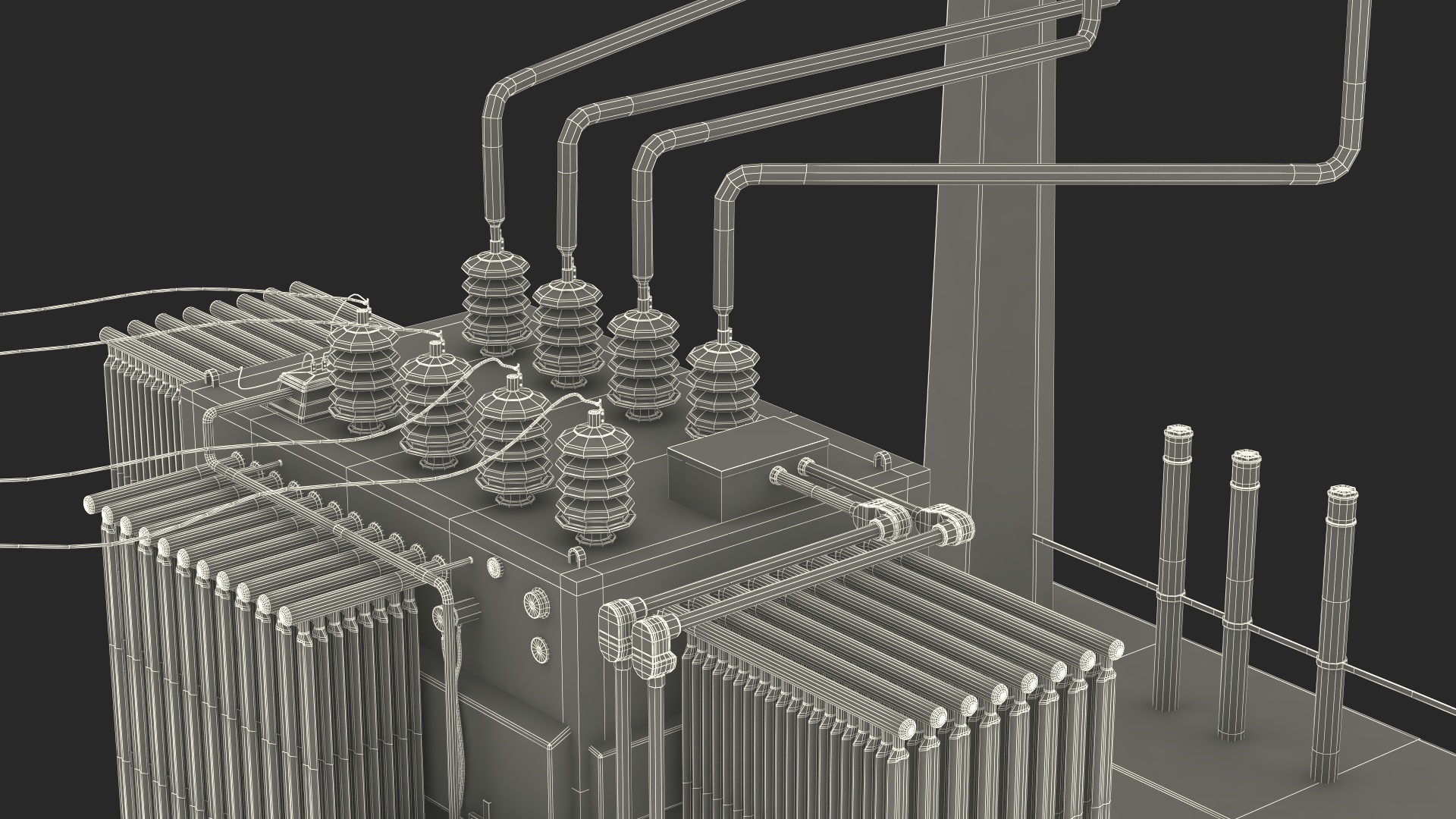 Electrical Power Substation Unit 3D