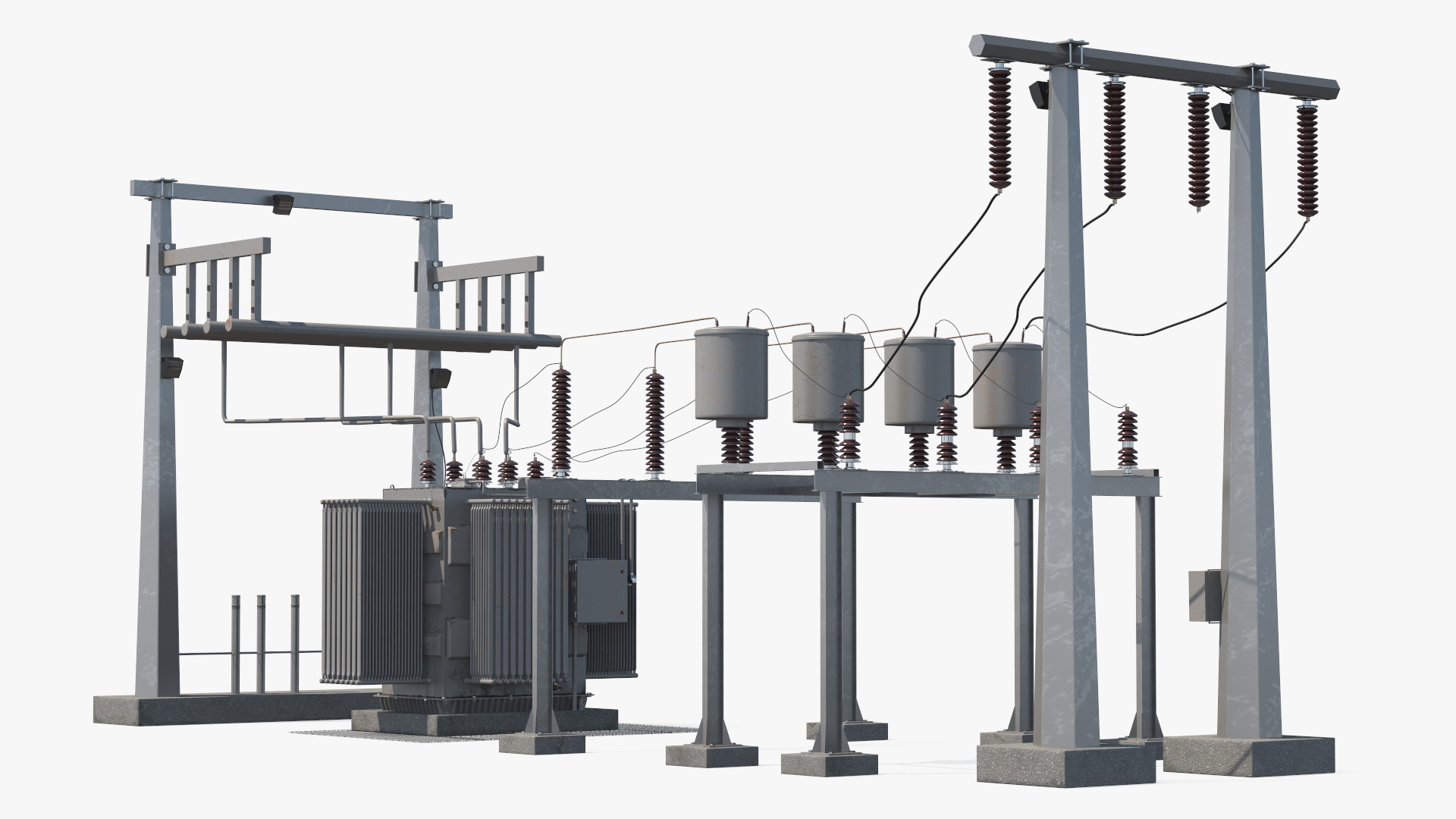 Electrical Power Substation Unit 3D