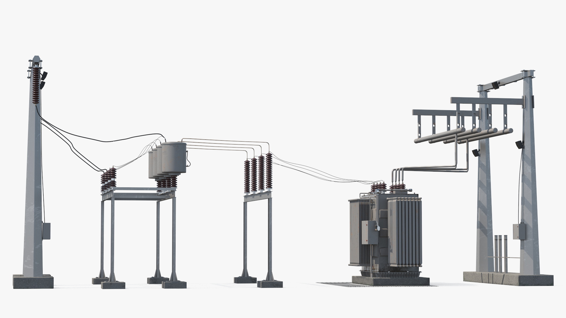 Electrical Power Substation Unit 3D