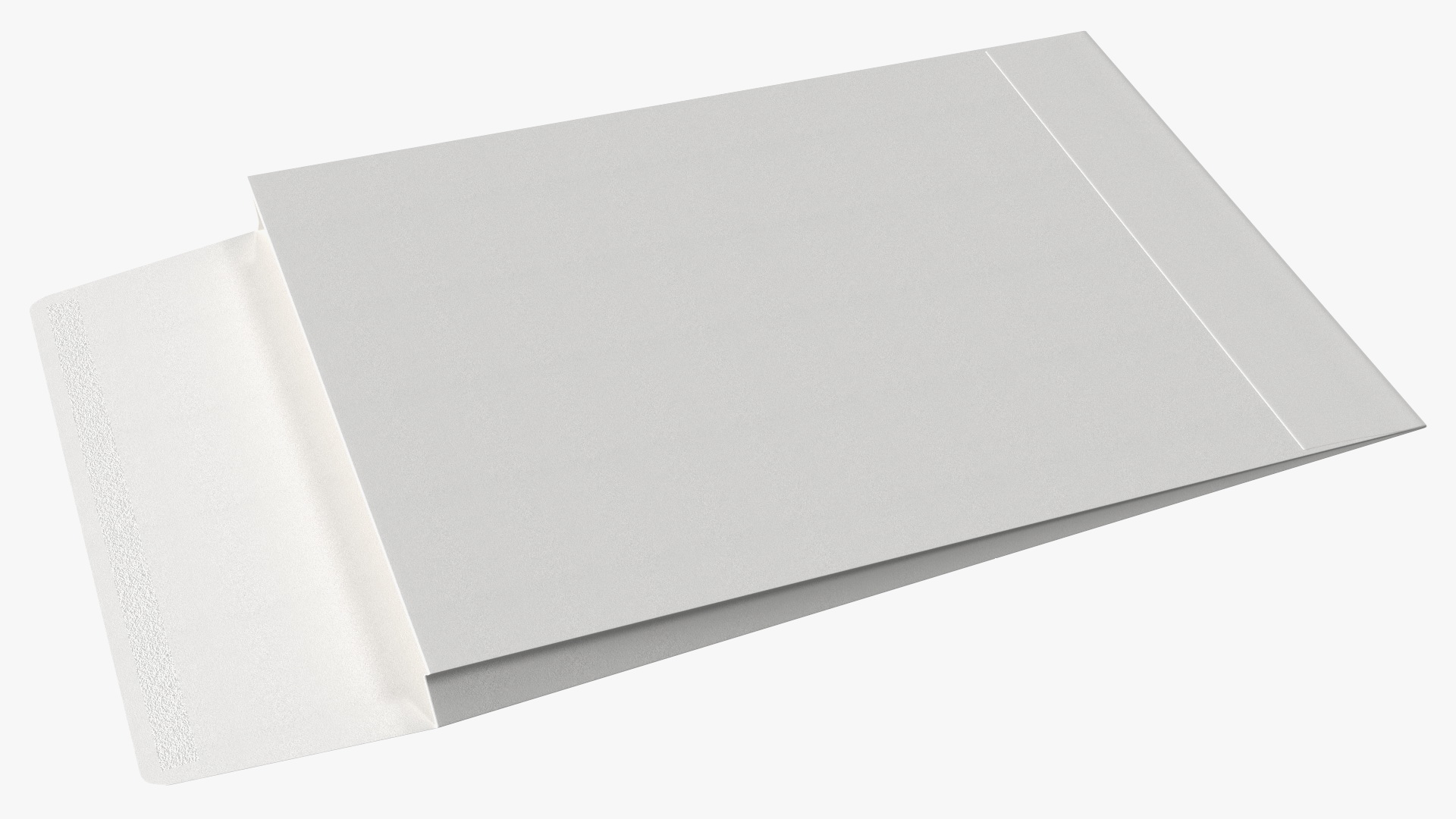 Gusset Envelope White Paper 3D