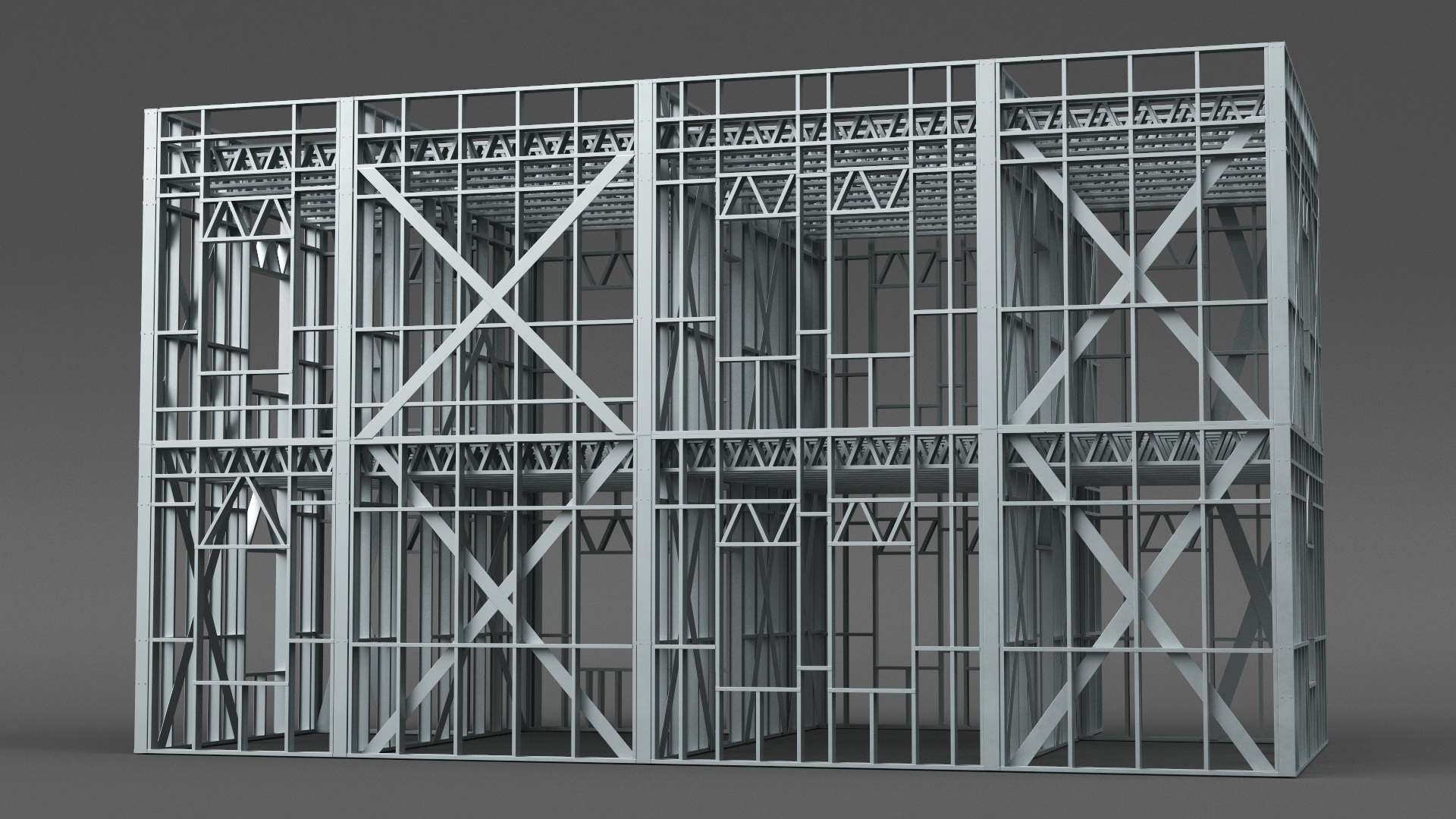 3D model Modular Steel Construction Big