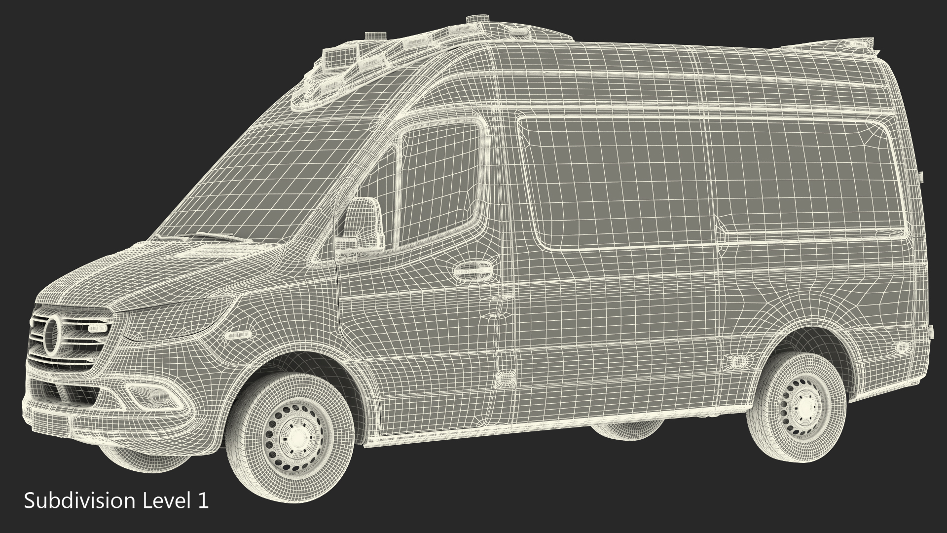 3D Emergency Ambulance Rigged