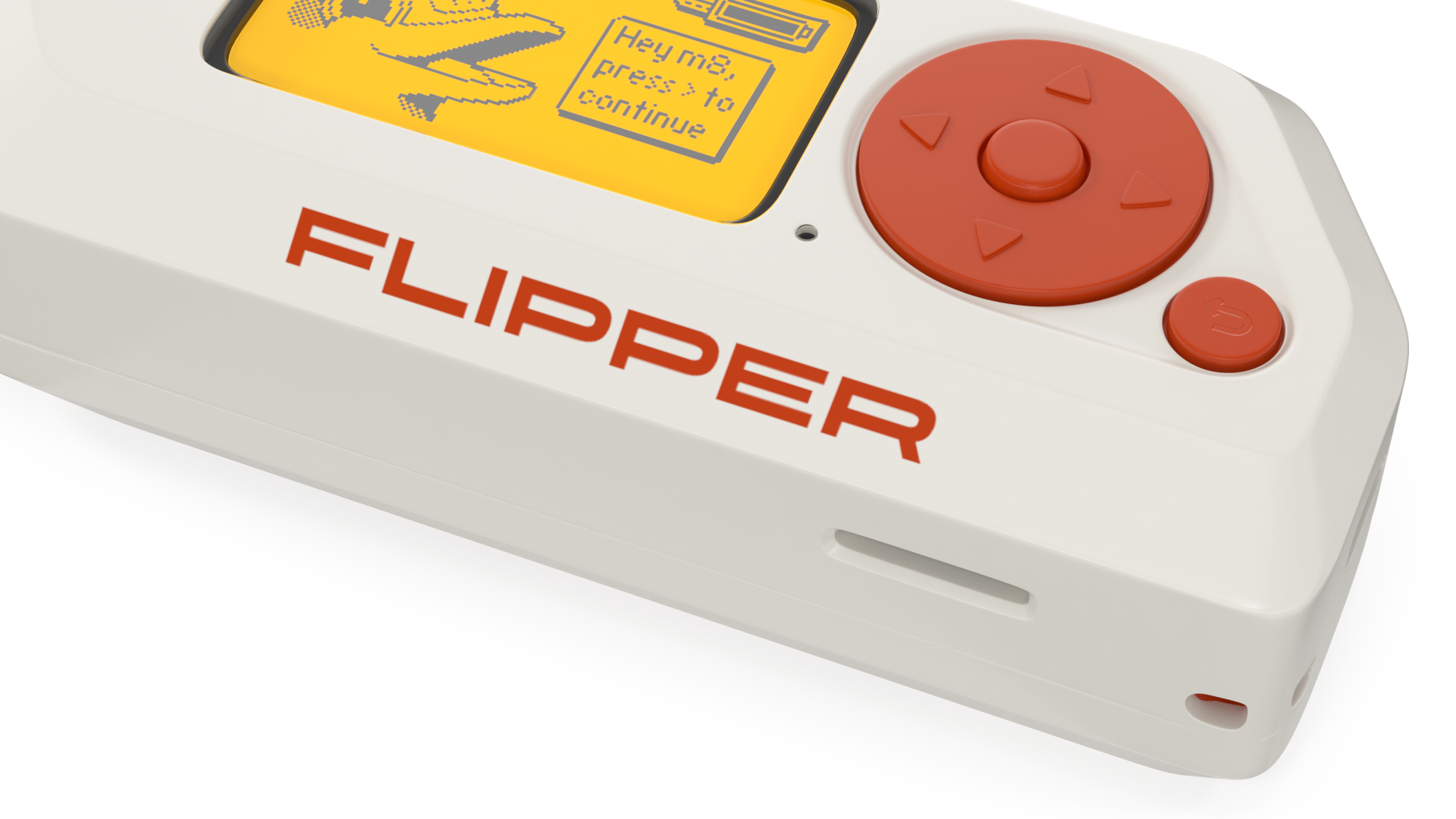 3D Flipper Zero White model